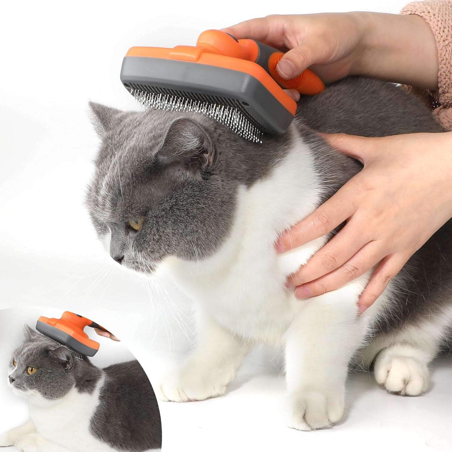 Cepillo Autolimpiante LION TAMER para Perros y Gatos Grande