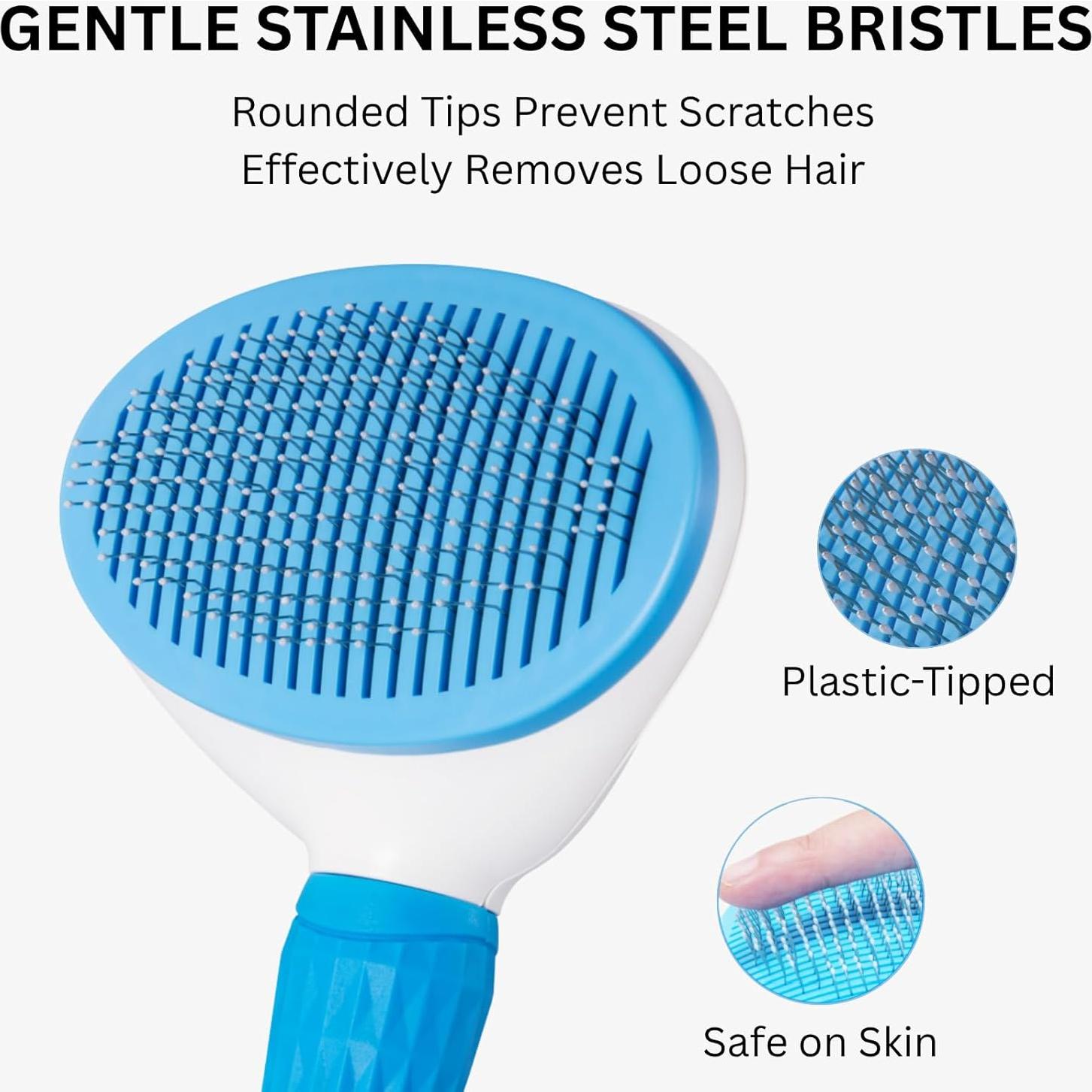 Cepillo Autolimpiante AIXIN para Gatos y Perros - 20cm