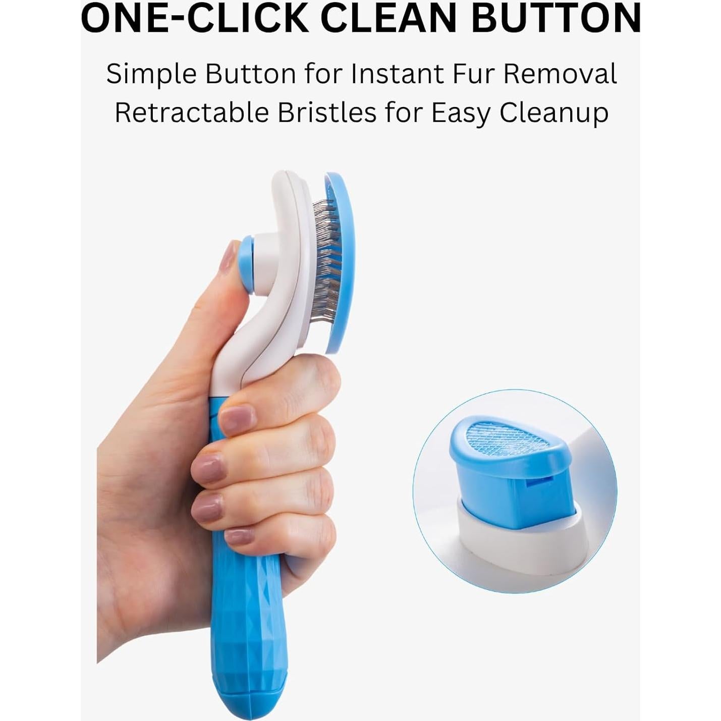 Cepillo Autolimpiante AIXIN para Gatos y Perros - 20cm