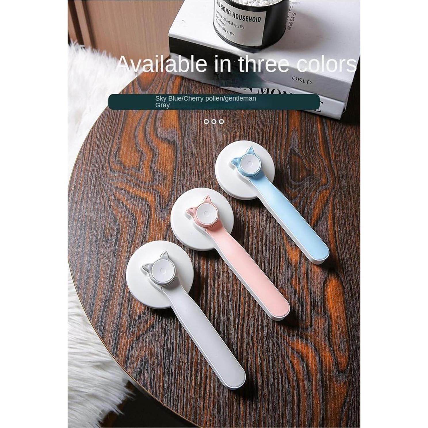 Cepillo Slicker Autolimpiante Falnatco para Gatos y Perros Azul