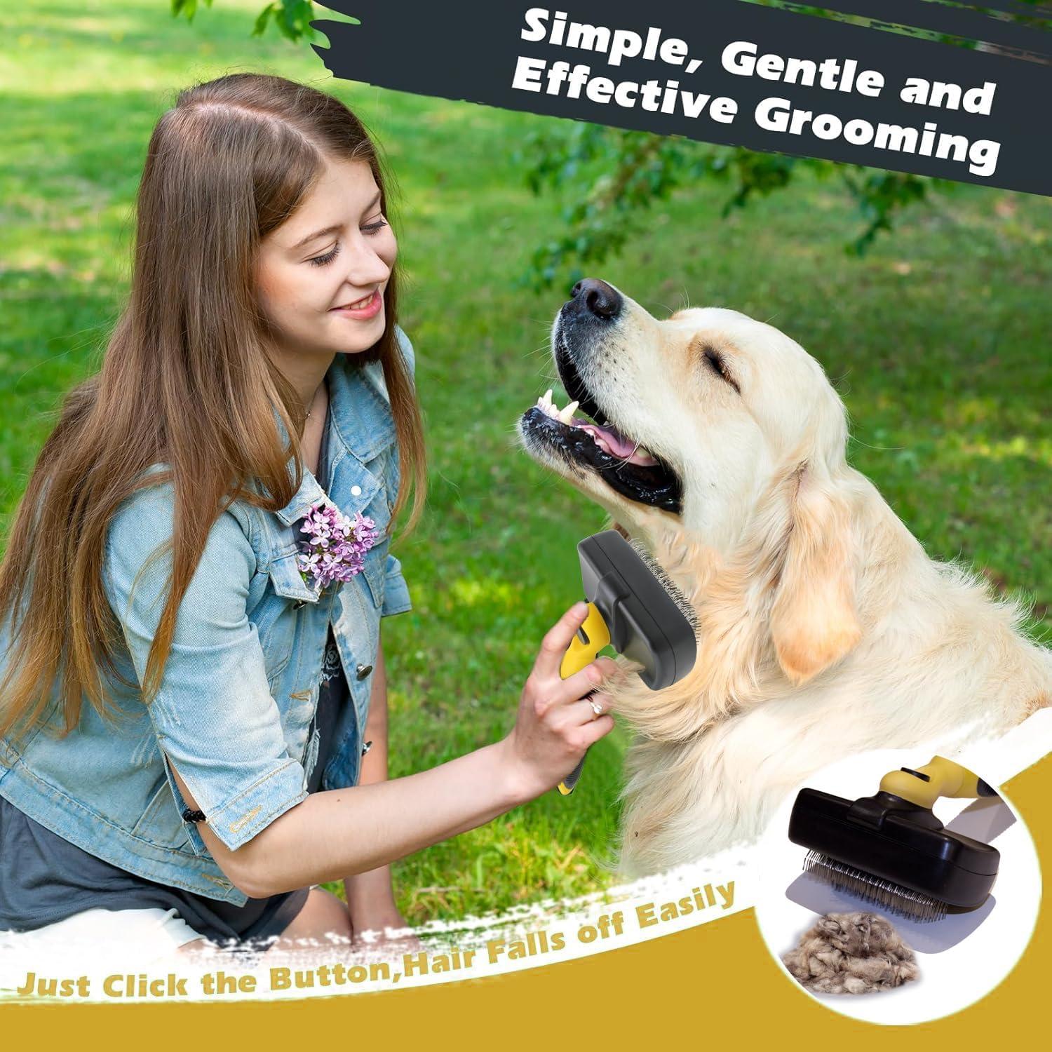 Cepillo Autolimpiante Pet Republique para Mascotas Peludas