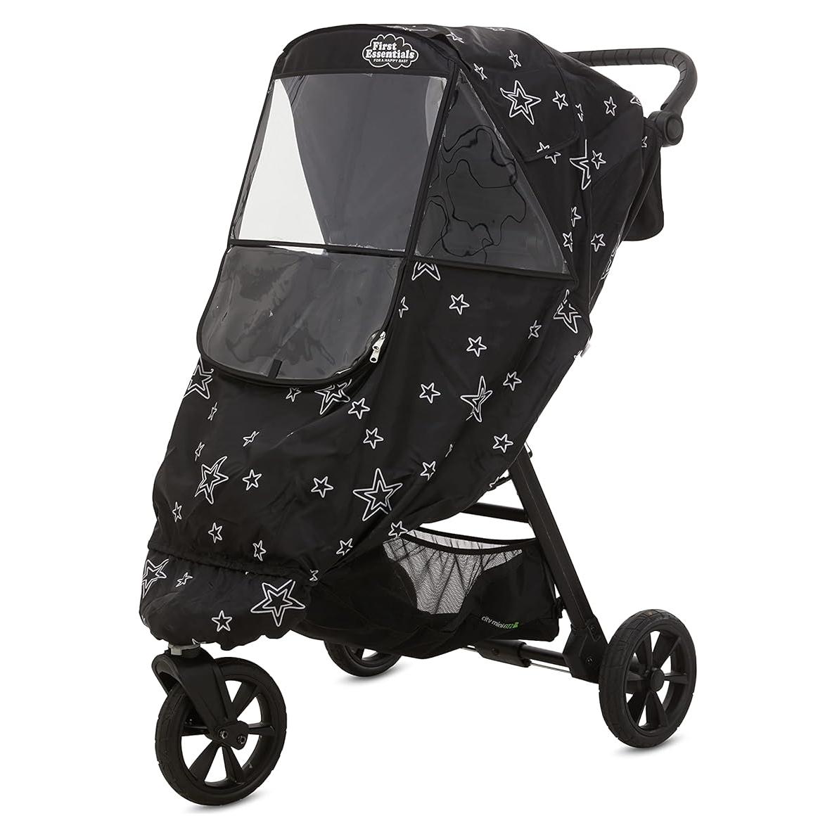 Cubierta de Lluvia Universal First Essentials para Cochecito - Negro