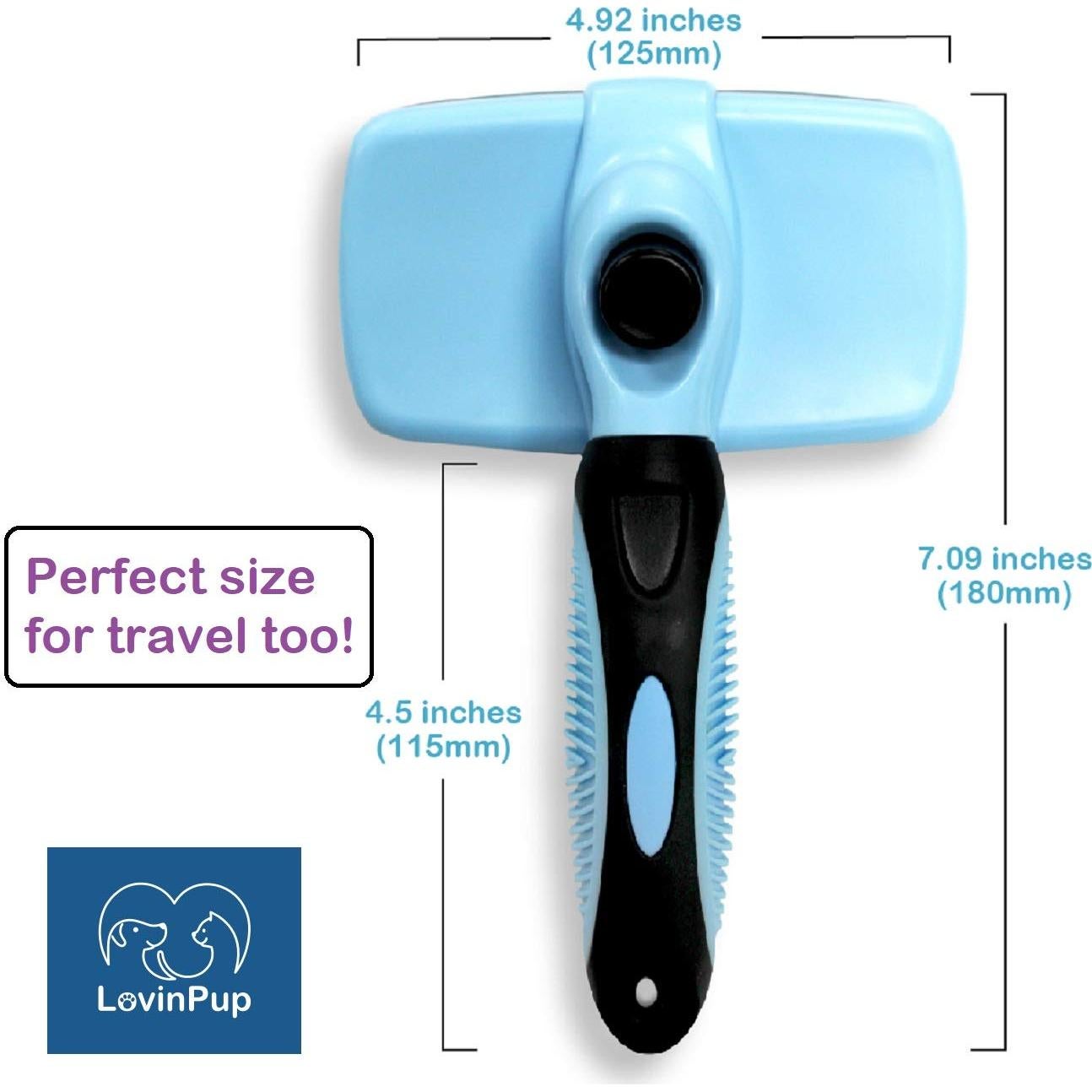 Cepillo Slicker Autolimpiante LovinPup para Perros y Gatos