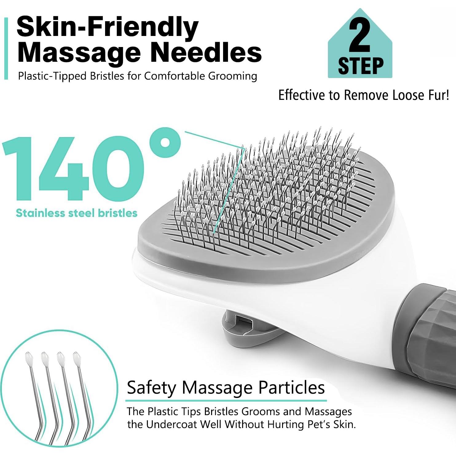 Juego de 3 Cepillos para Perros Kwispel - Cuidado y Baño