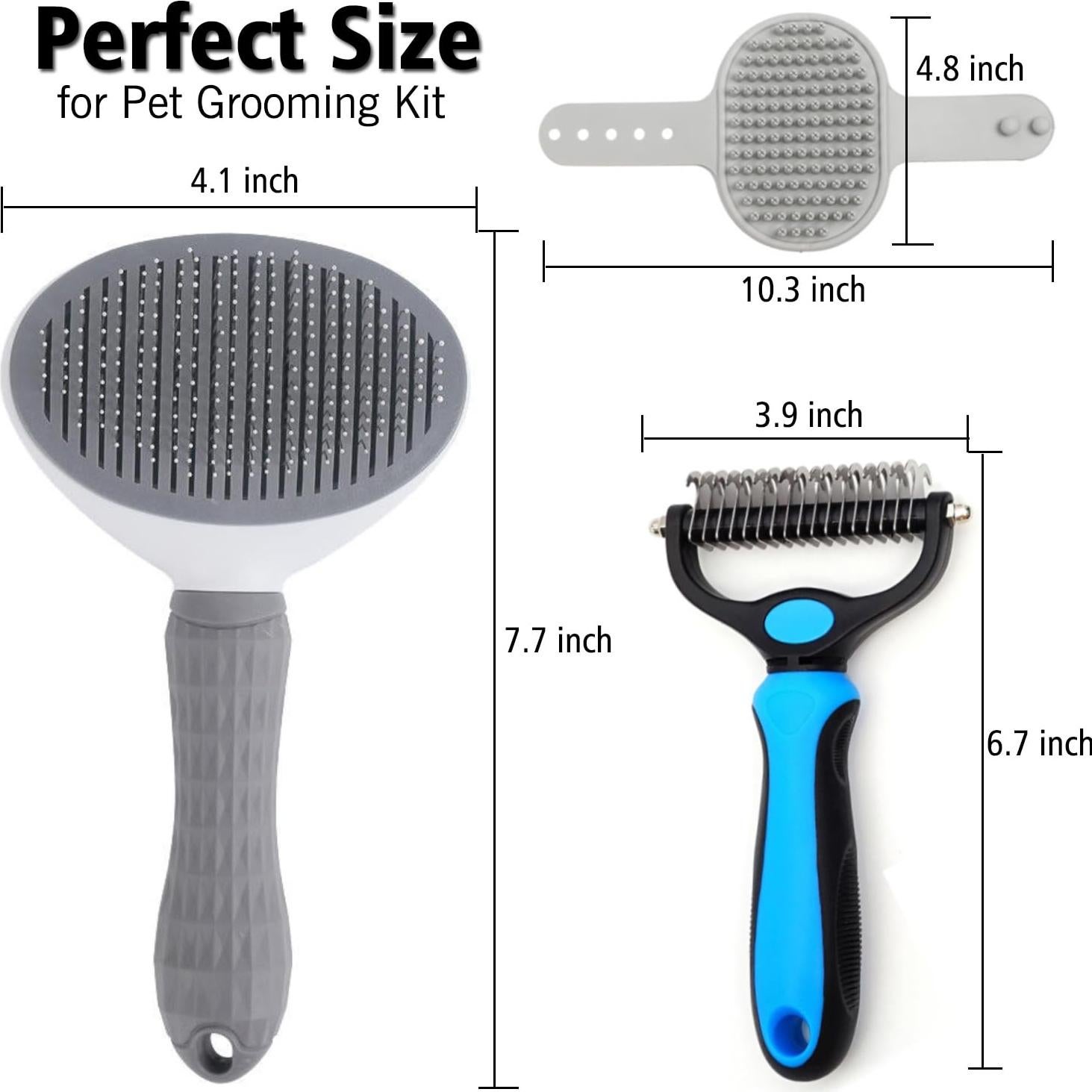 Juego de 3 Cepillos para Perros Kwispel - Cuidado y Baño