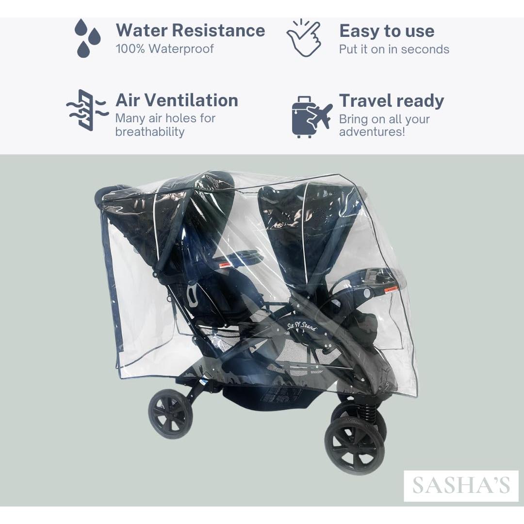 Funda de Lluvia SASHA para Carriola Baby Trend Sit N Stand