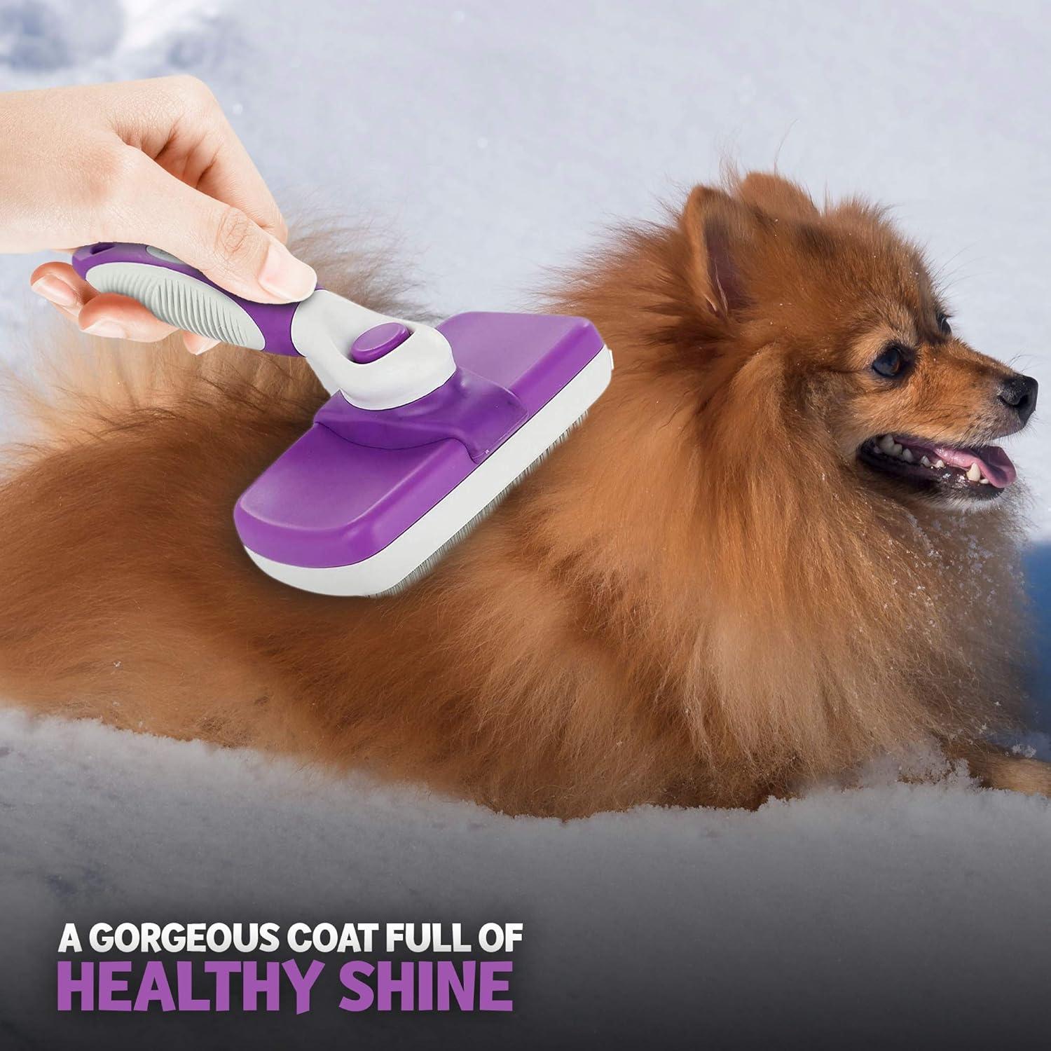 Cepillo Desenredante Autolimpiante Poodle Pet 16.5 cm