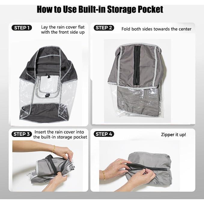 Cubierta de Lluvia Joolz AER+ | Impermeable y Plegable