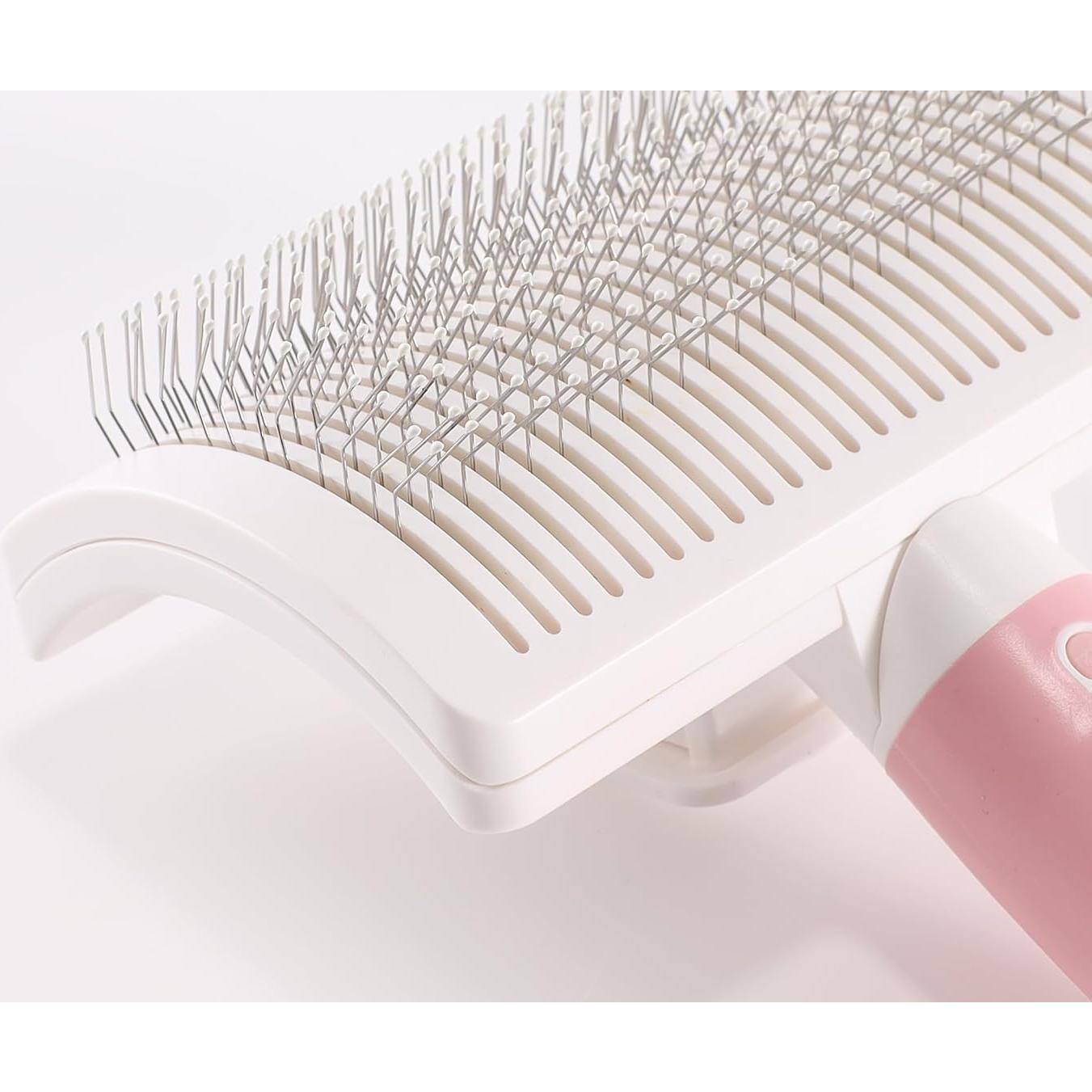 Cepillo Autolimpiante Vimfashi para Perros Rosa 19x10.6cm