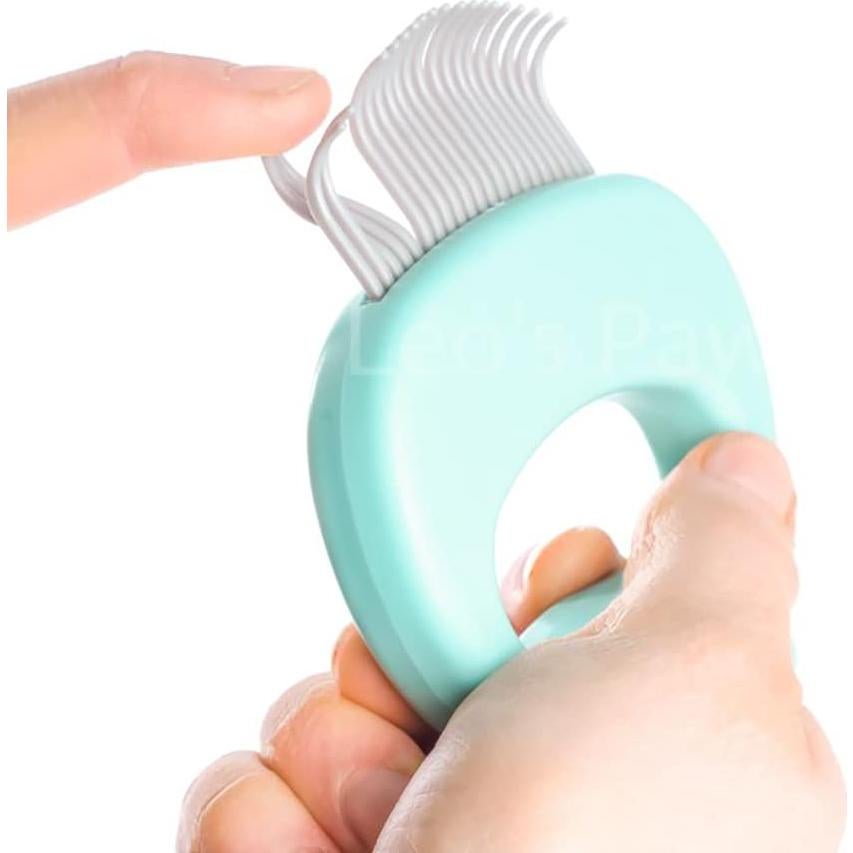 Peine Masajeador para Gatos Leo's Paw 2 en 1 - Menta