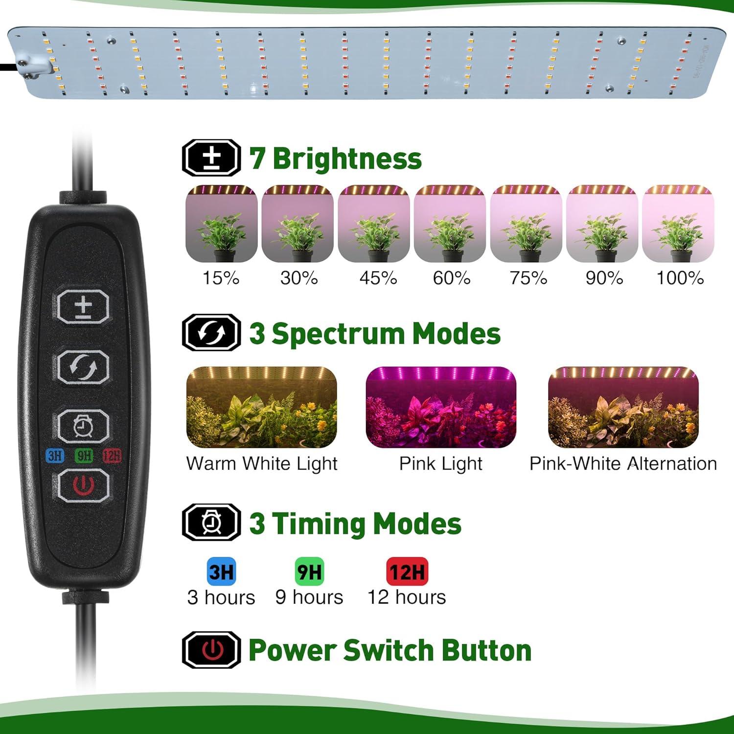 Invernadero Mini Meonum 60x40x50 cm con Luz LED 15W Regulable