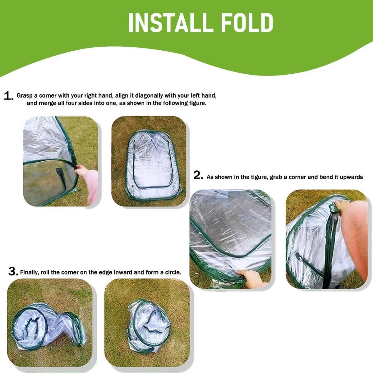 Cubierta Invernadero Pop Up Hkvoxim 99x99x99cm PVC Transparente