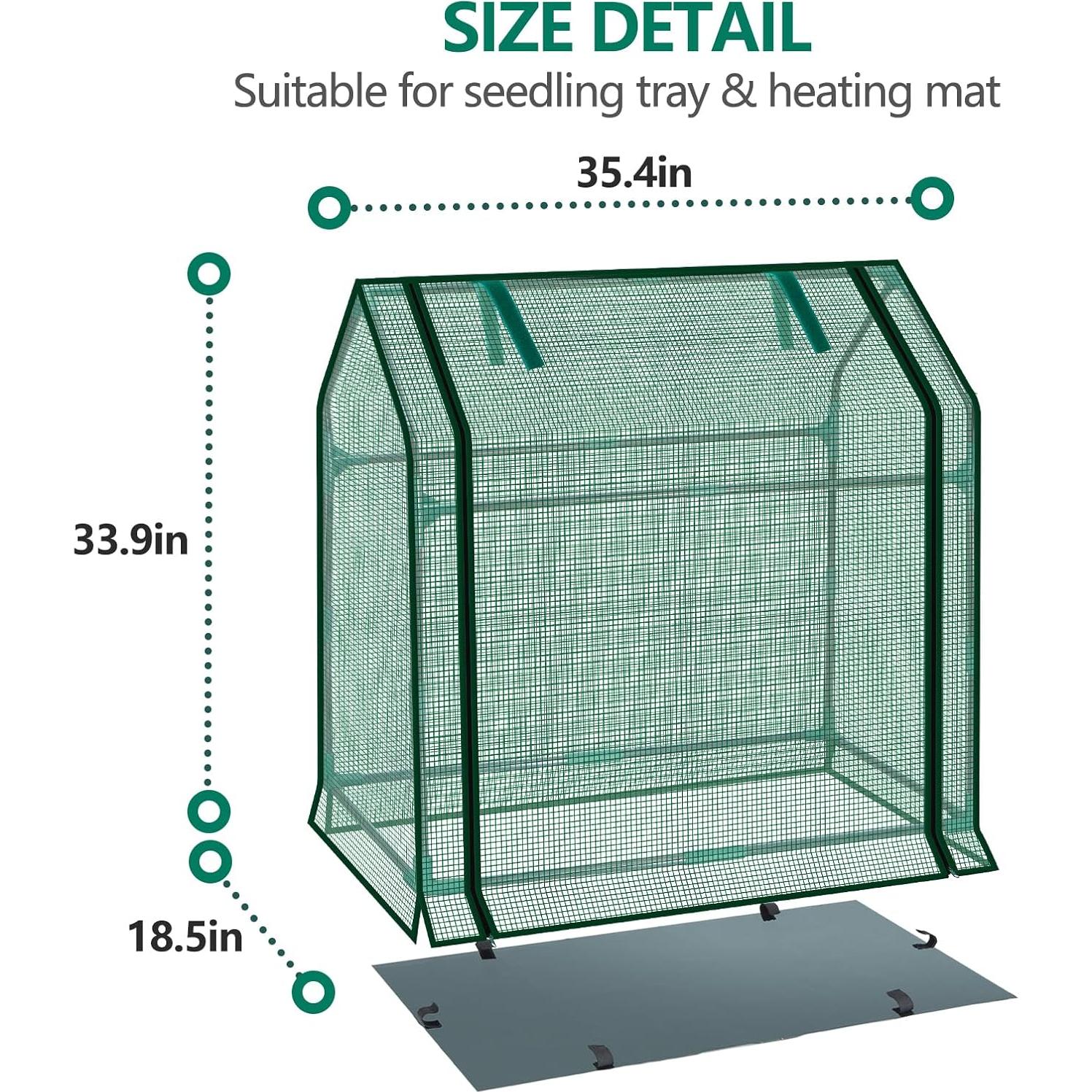 Mini Invernadero Interior SUMGROW 91.4x48.3x86.4 cm con Cremallera