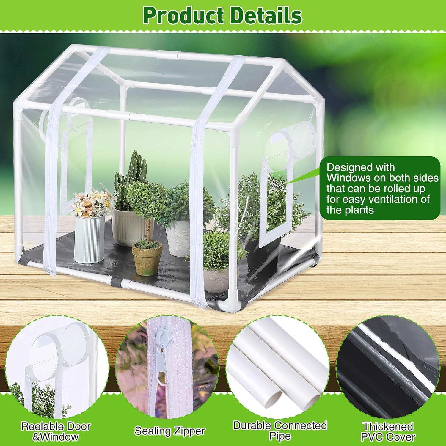 Invernadero Mini Meonum 60x40x50 cm con Alfombrilla Cultivo