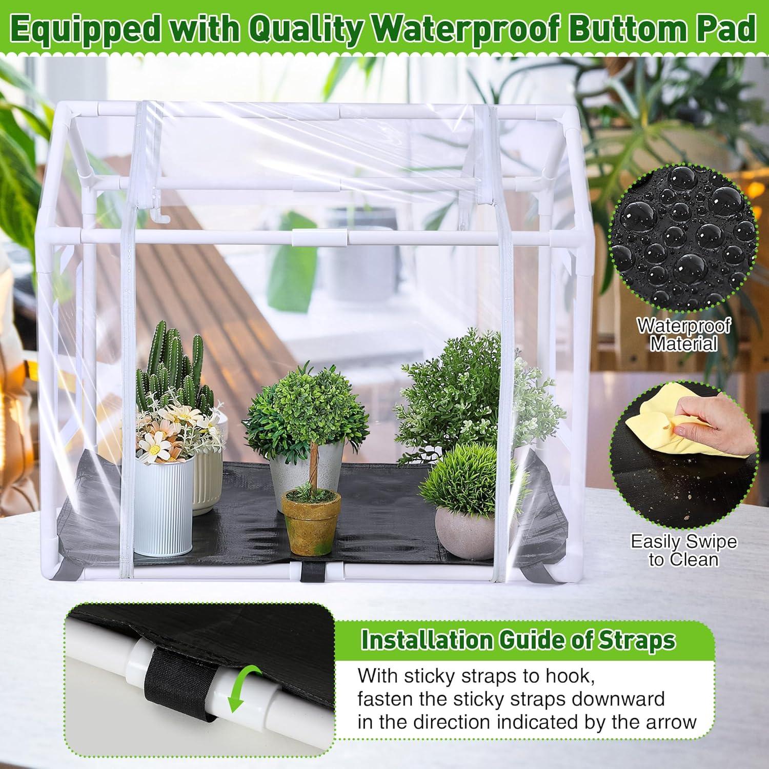 Invernadero Mini Meonum 60x40x50 cm con Alfombrilla Cultivo