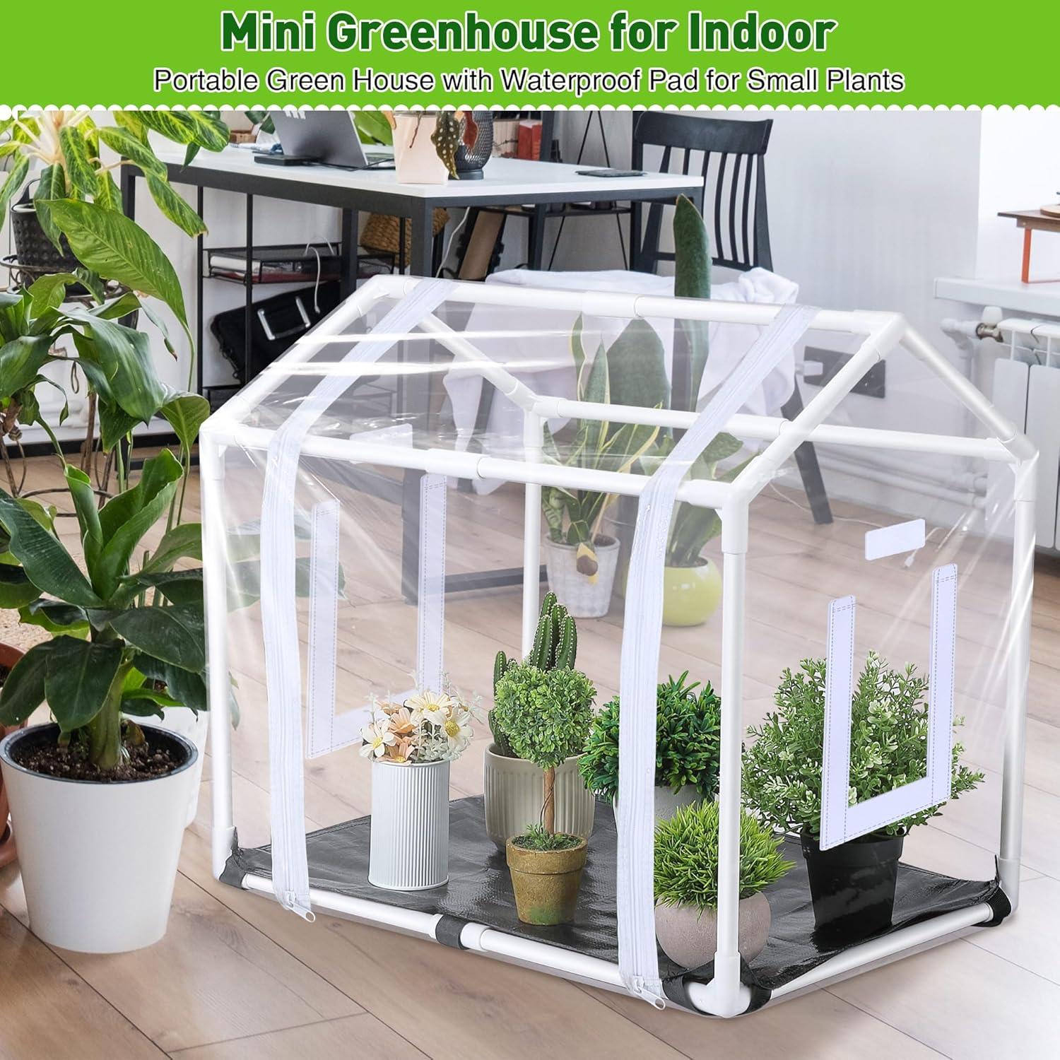 Invernadero Mini Meonum 60x40x50 cm con Alfombrilla Cultivo