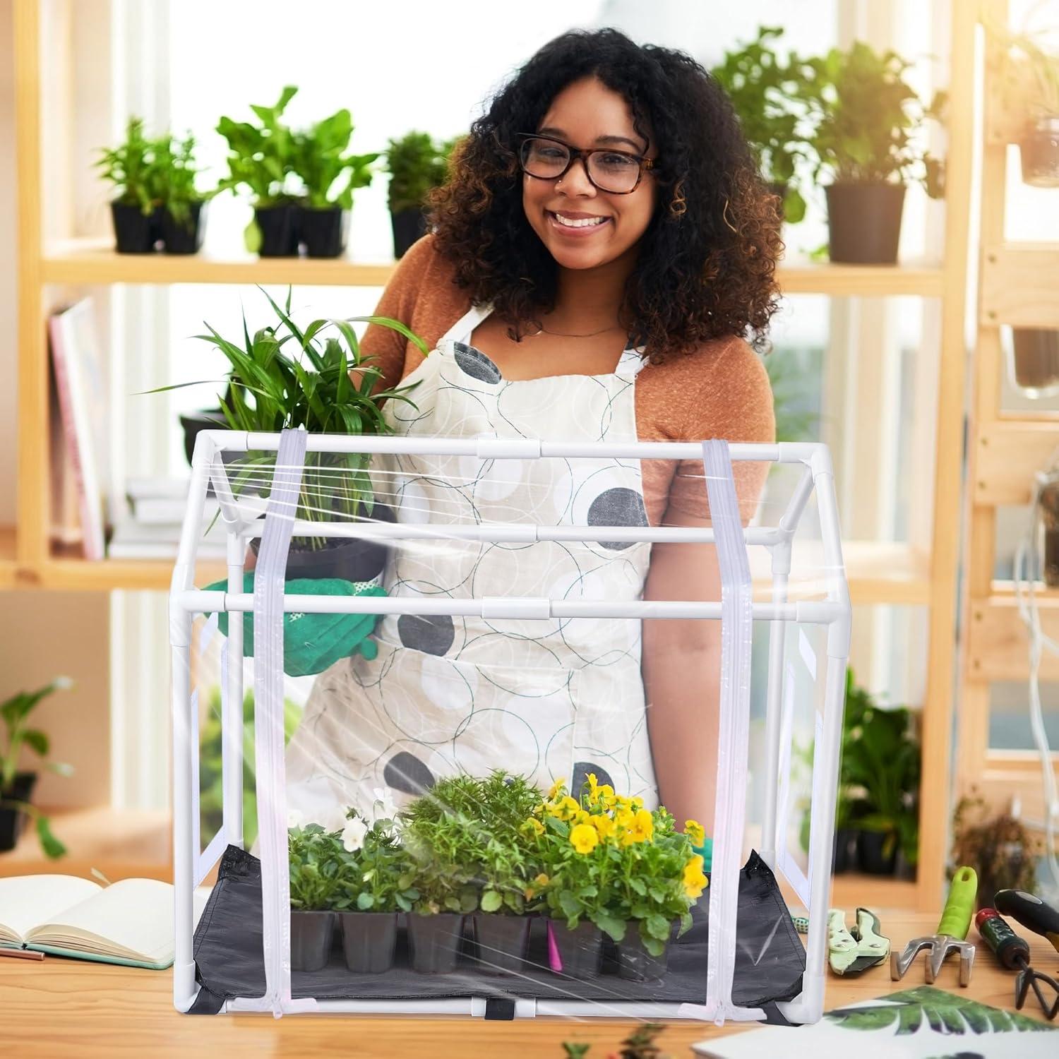 Invernadero Mini Meonum 60x40x50 cm con Alfombrilla Cultivo