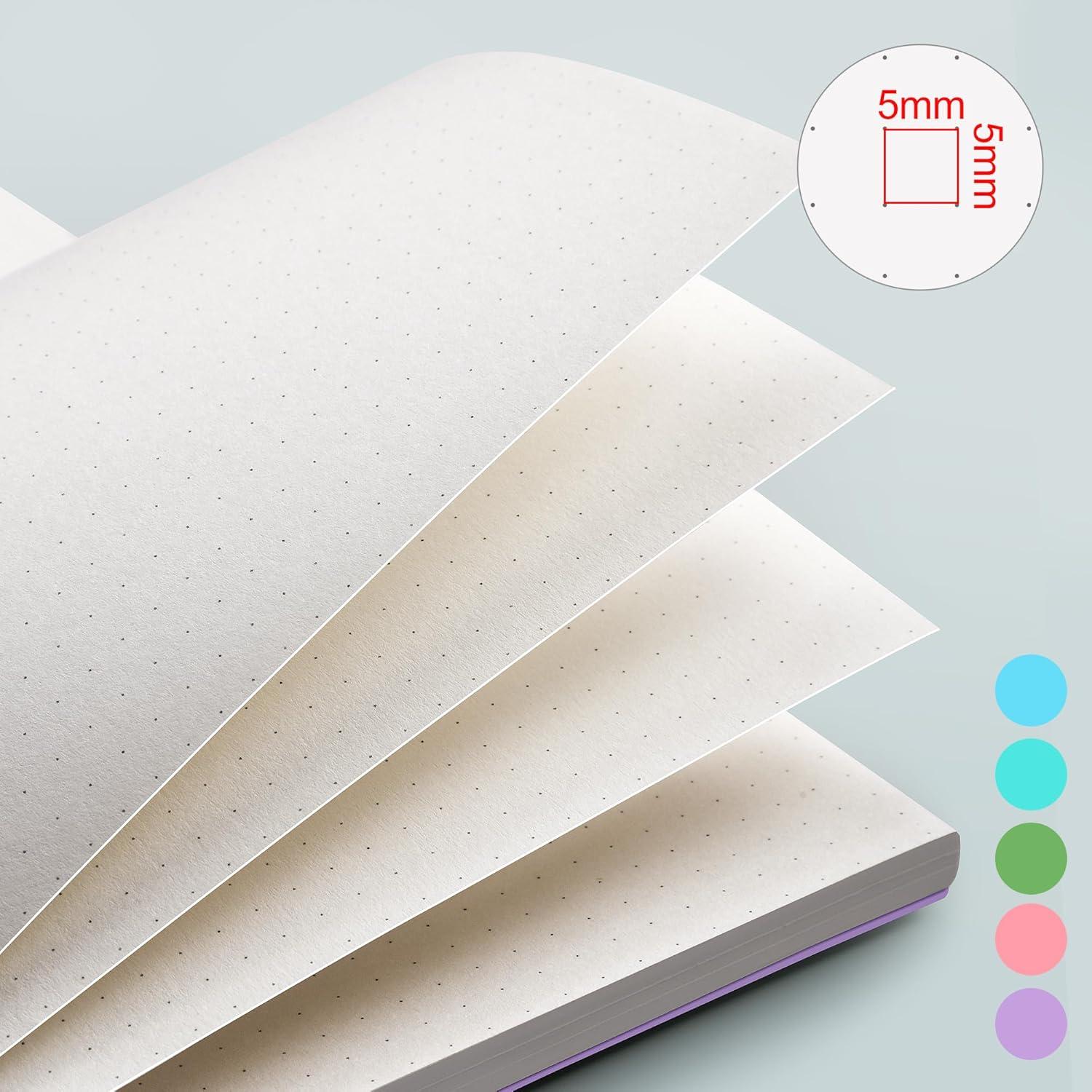 Cuaderno Espiral A5 EMSHOI Punteado 300 Páginas Azul Claro