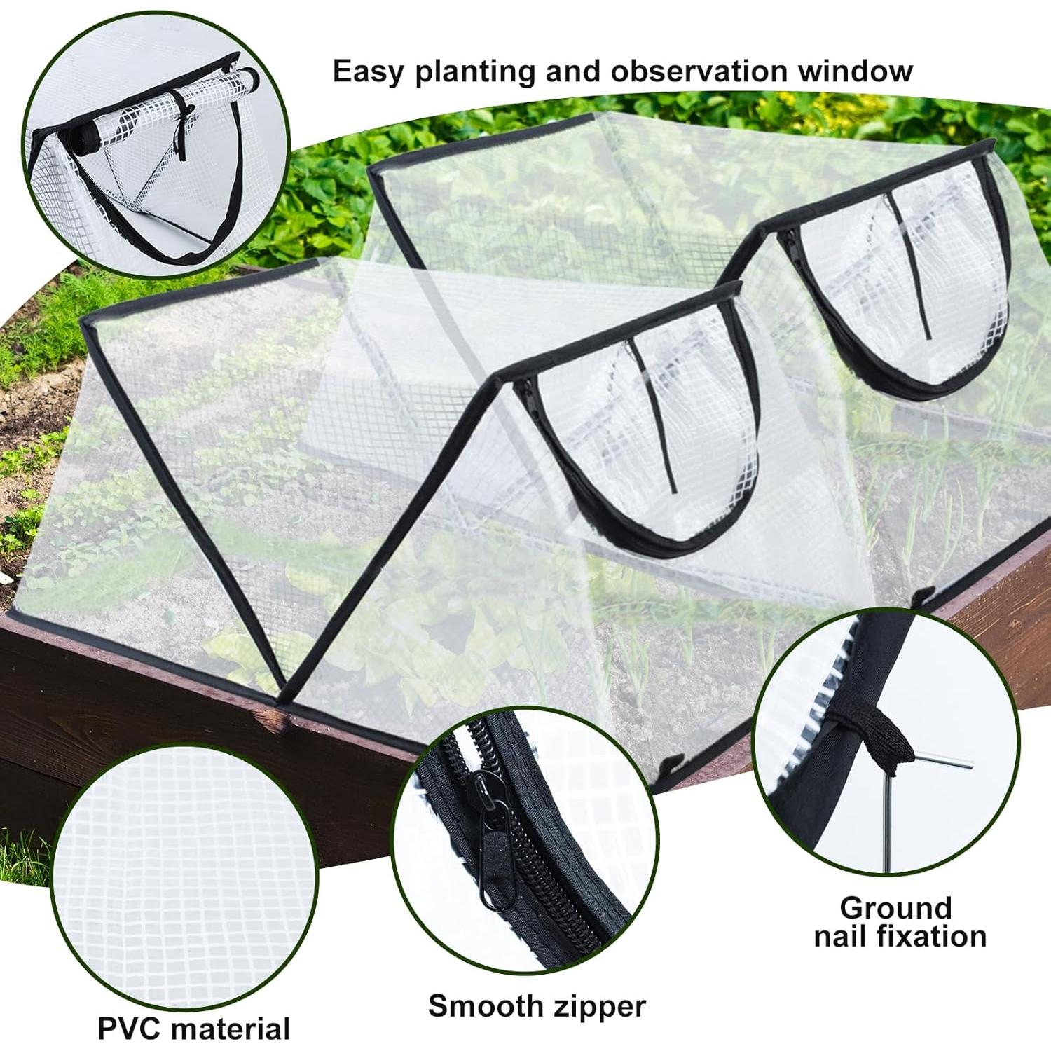 Cubierta de Acelerador de Jardín Mofuiry 2 Piezas 80x34x35cm