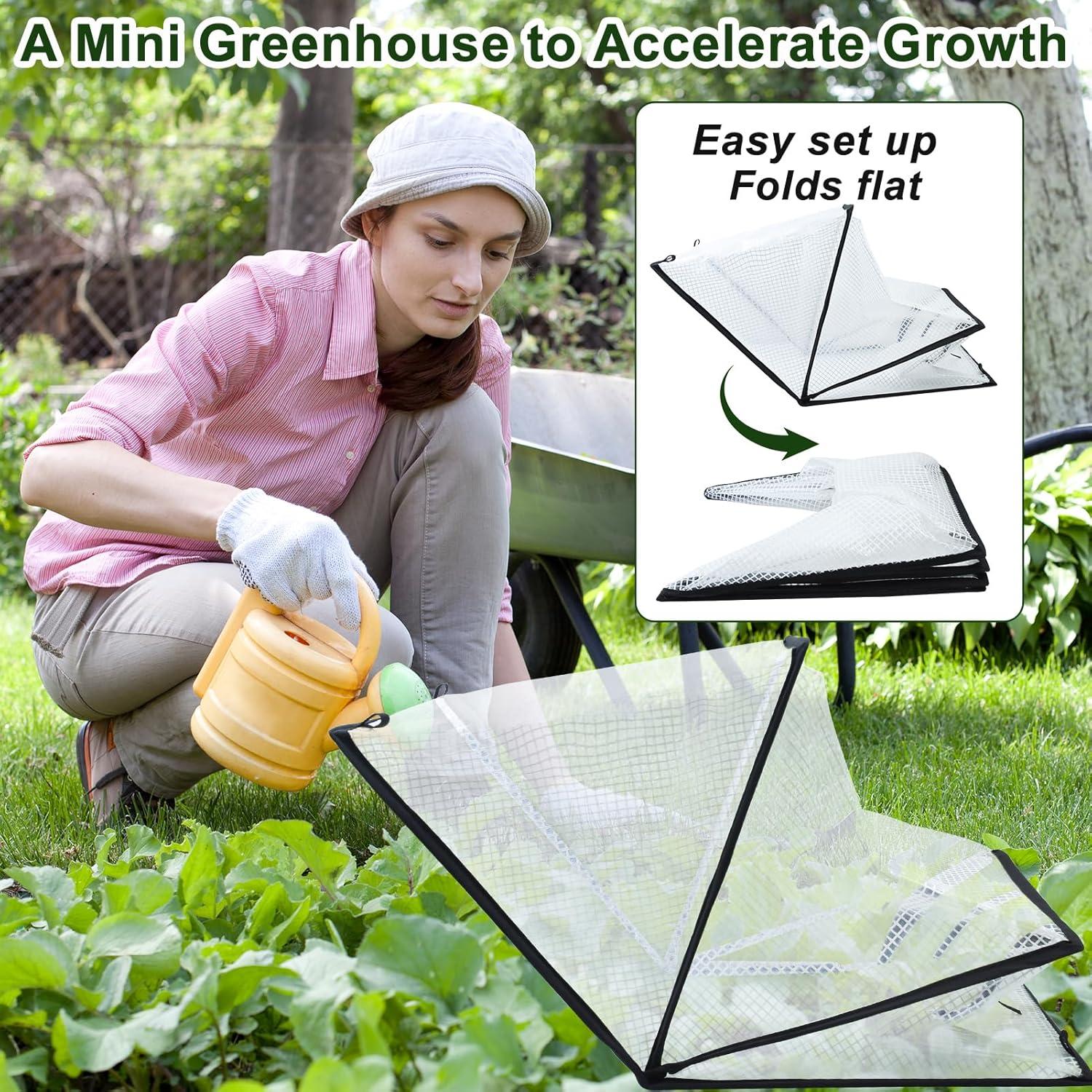 Cubierta de Acelerador de Jardín Mofuiry 2 Piezas 80x34x35cm