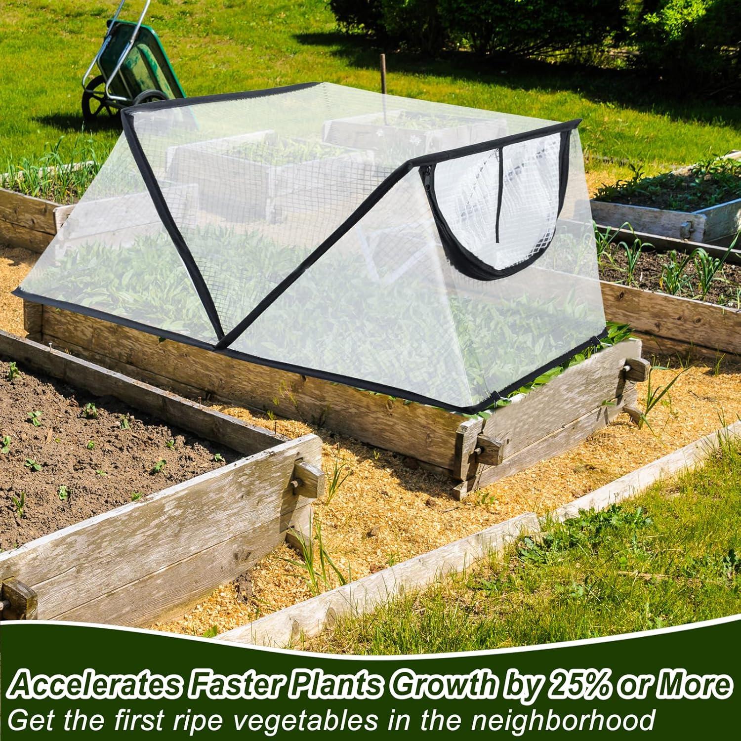 Cubierta de Acelerador de Jardín Mofuiry 2 Piezas 80x34x35cm