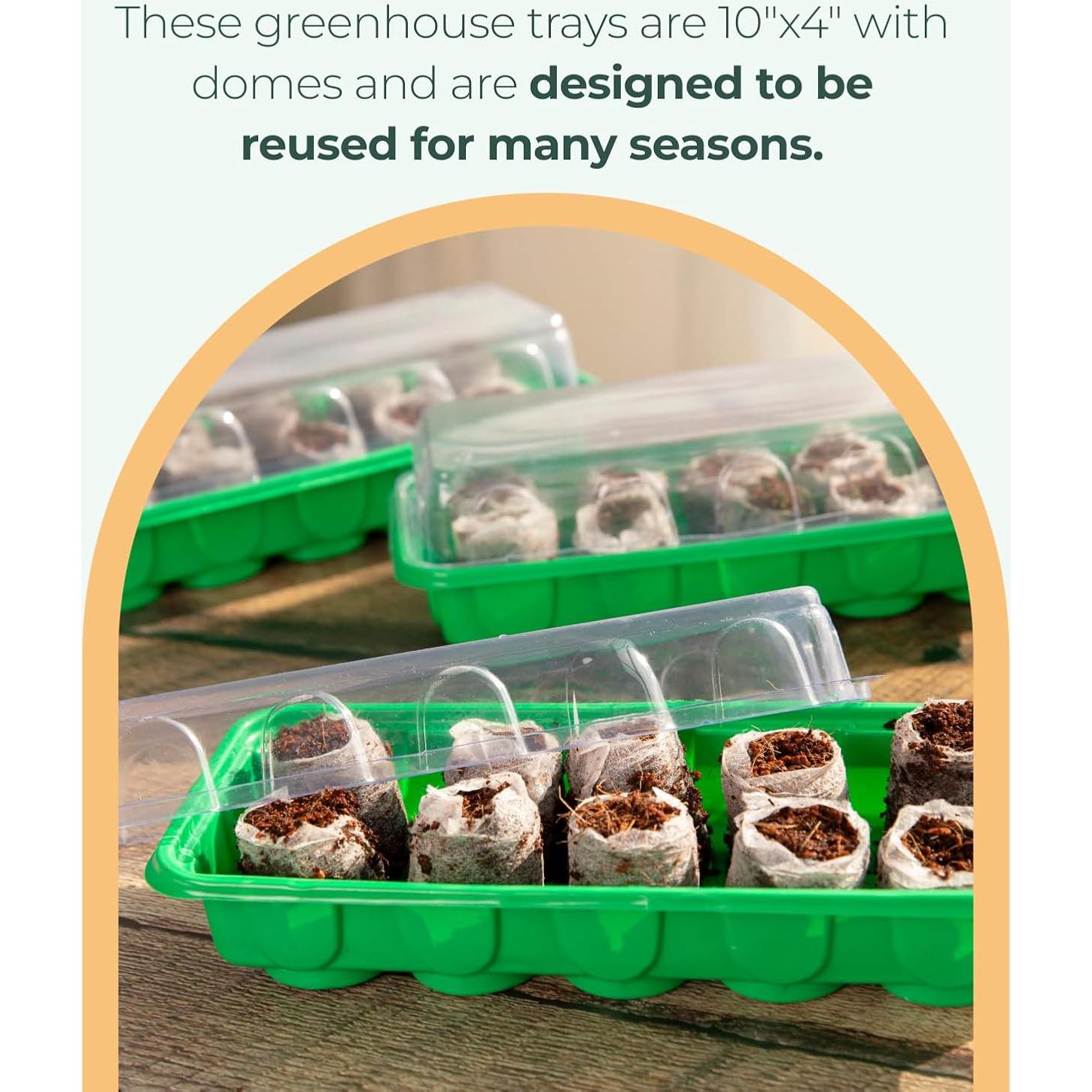 Kit de Inicio de Semillas Window Garden - Mini Invernadero 3 Bandejas