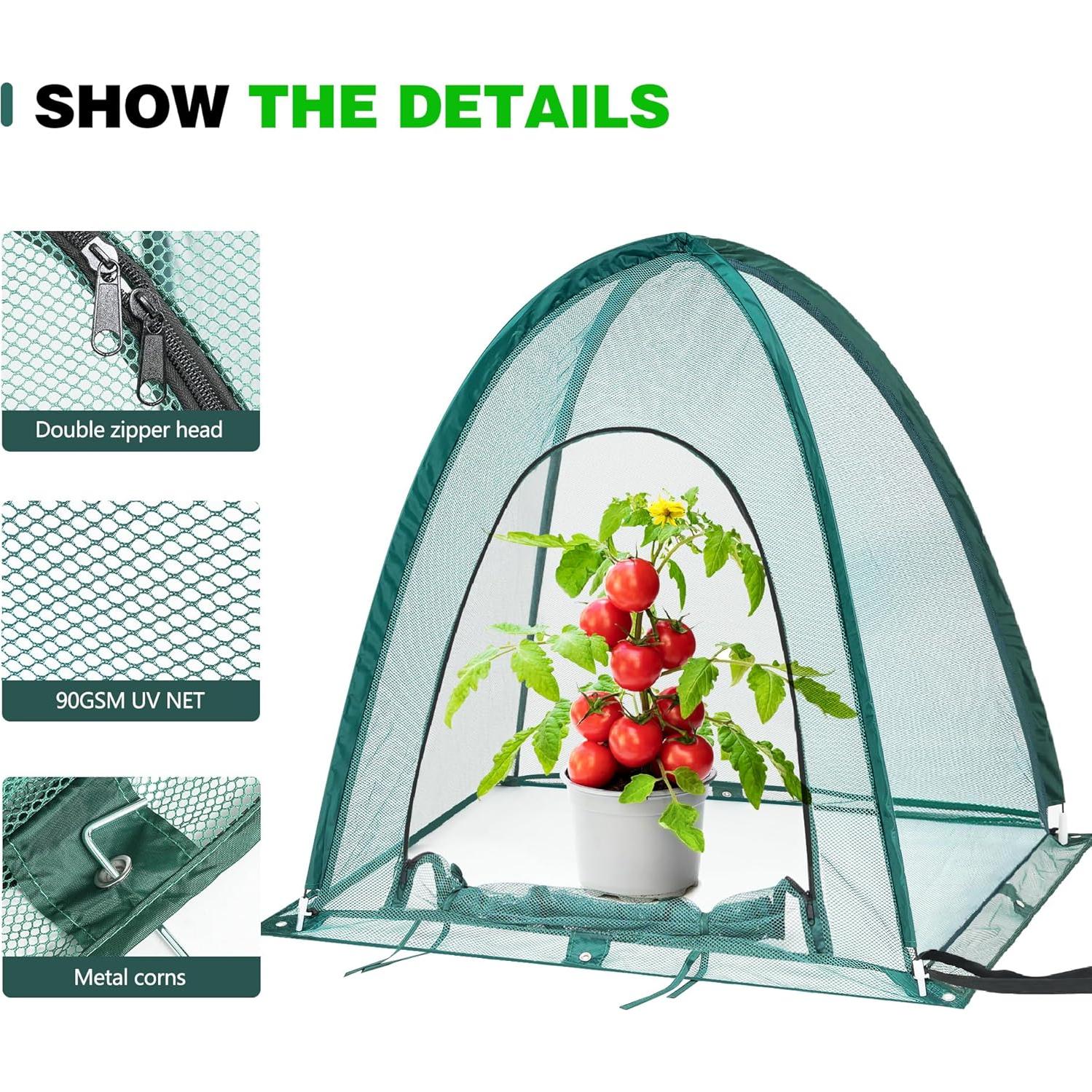 Cubierta de Malla para Plantas Toboom Garden 91x91cm - Protección UV y Animales