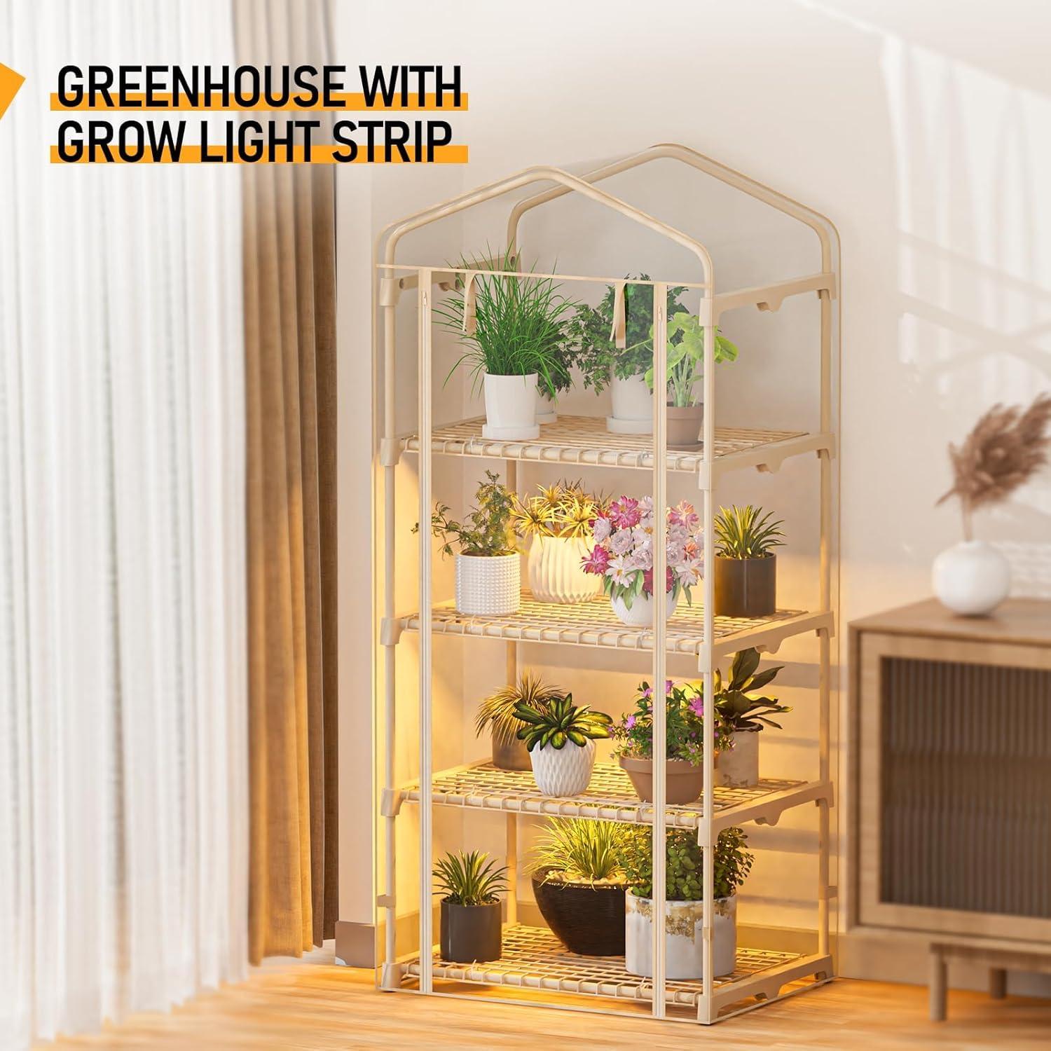 Invernadero Mini Portátil SPECILITE 4 Niveles 70.1x49x155.9 cm