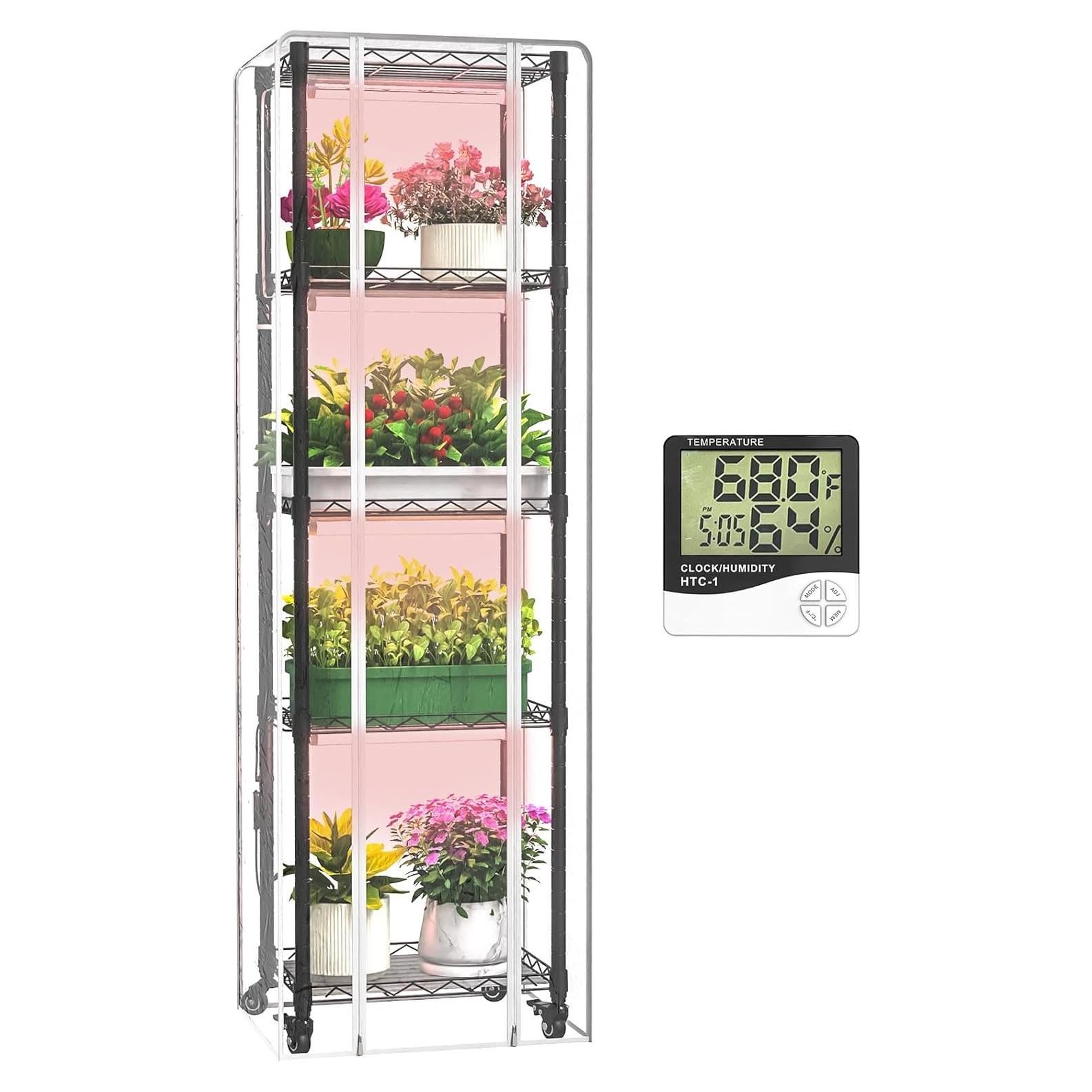 Invernadero Interior Sagrynfp 5 Niveles con Luces de Cultivo 40W