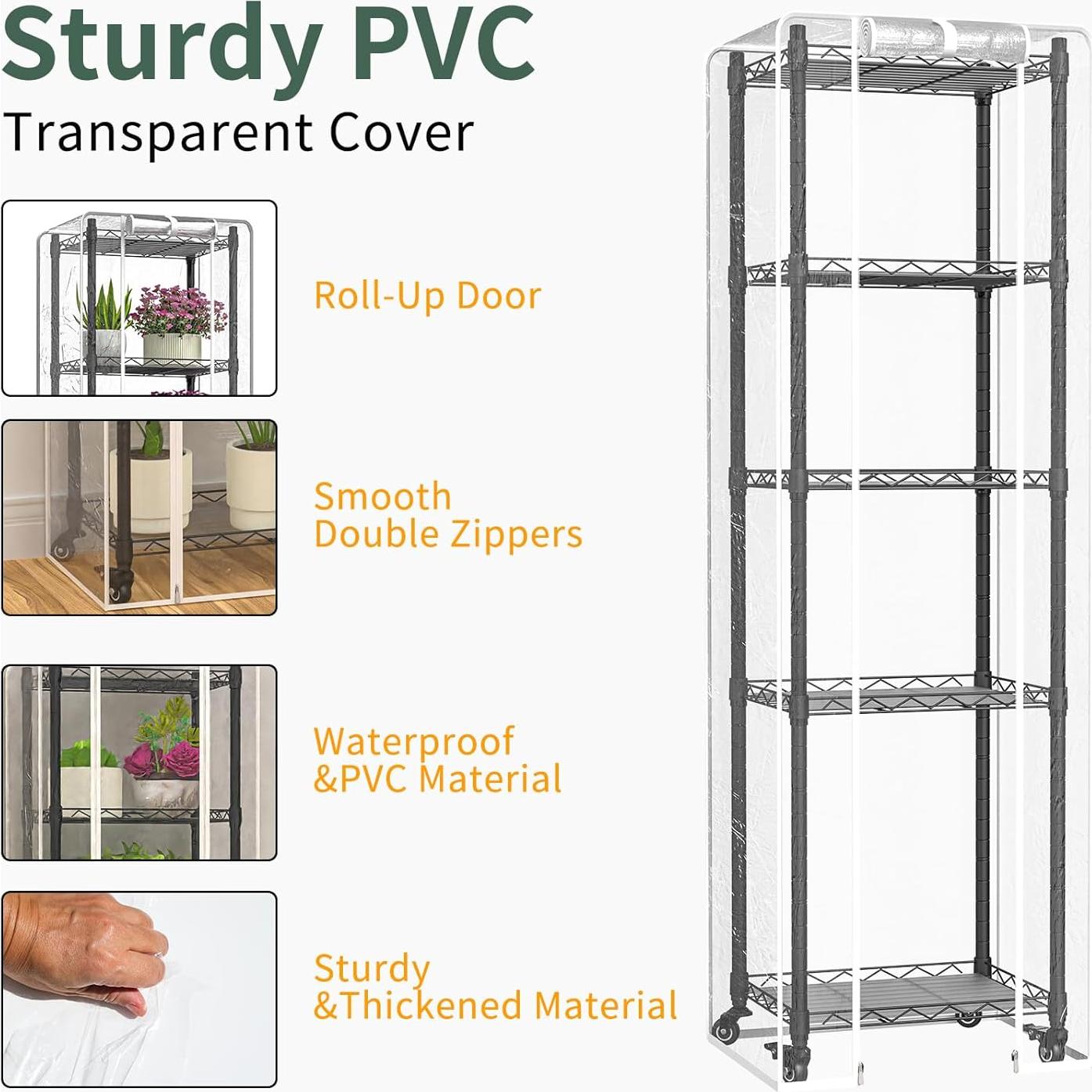 Invernadero Interior Sagrynfp 5 Niveles con Luces de Cultivo 40W