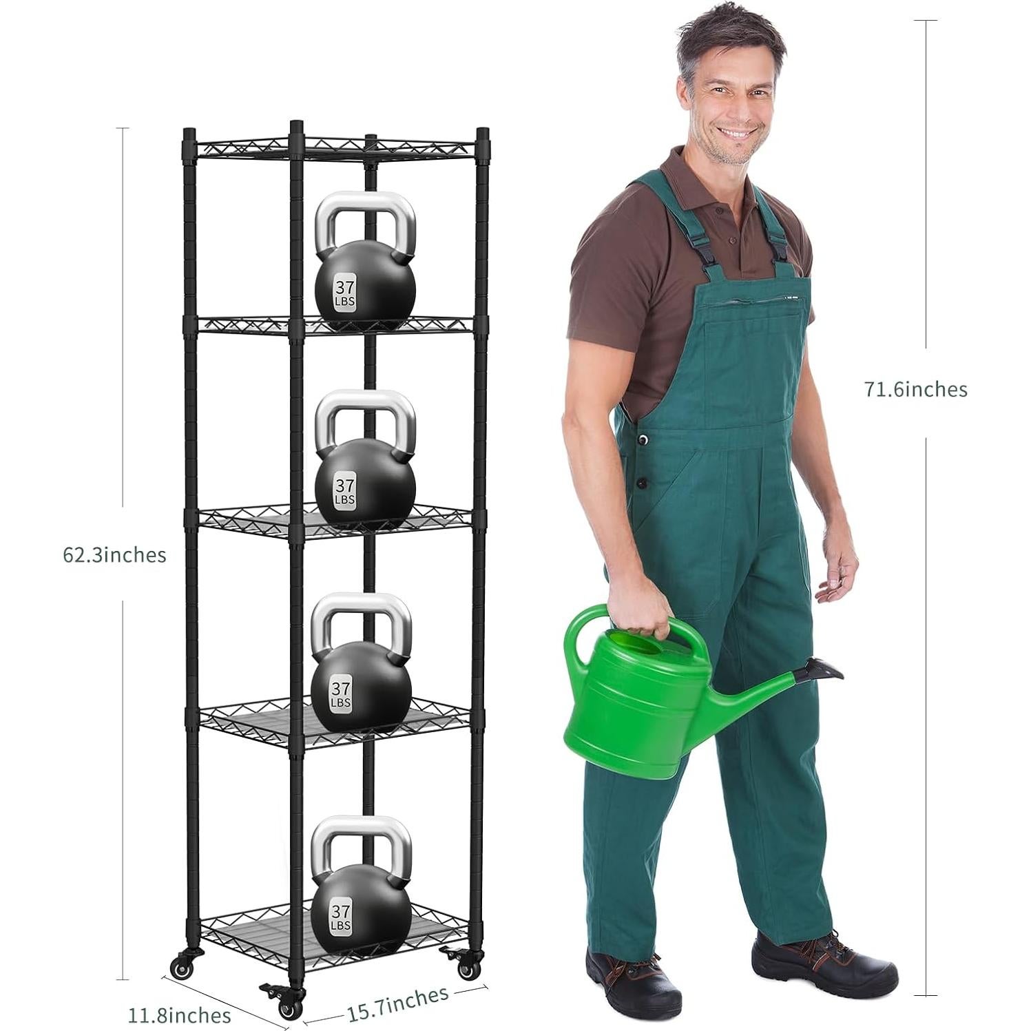 Invernadero Interior Sagrynfp 5 Niveles con Luces de Cultivo 40W