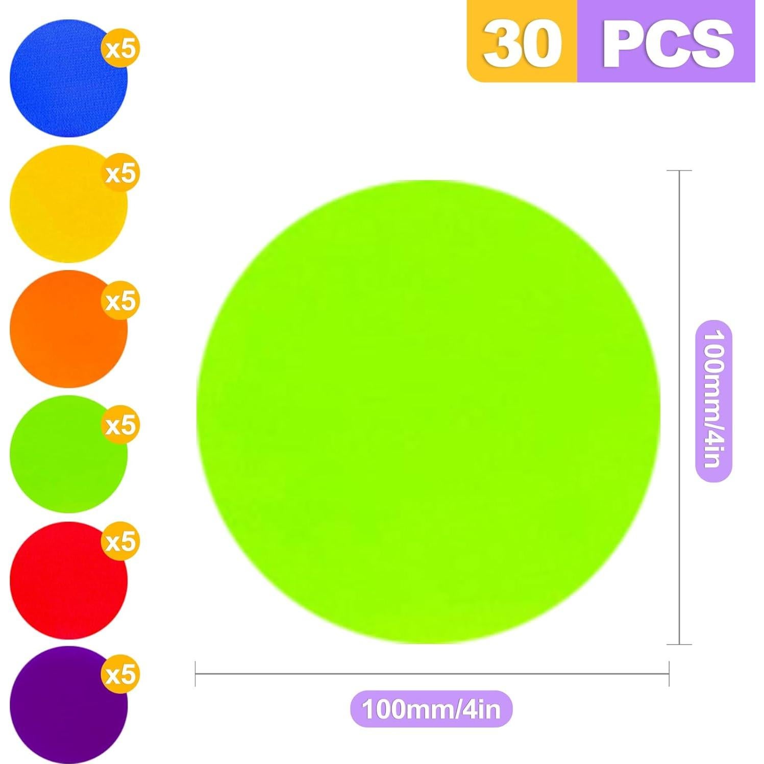 30 Marcadores de Puntos de Poliéster ZeriLion 10.16 cm Multicolor