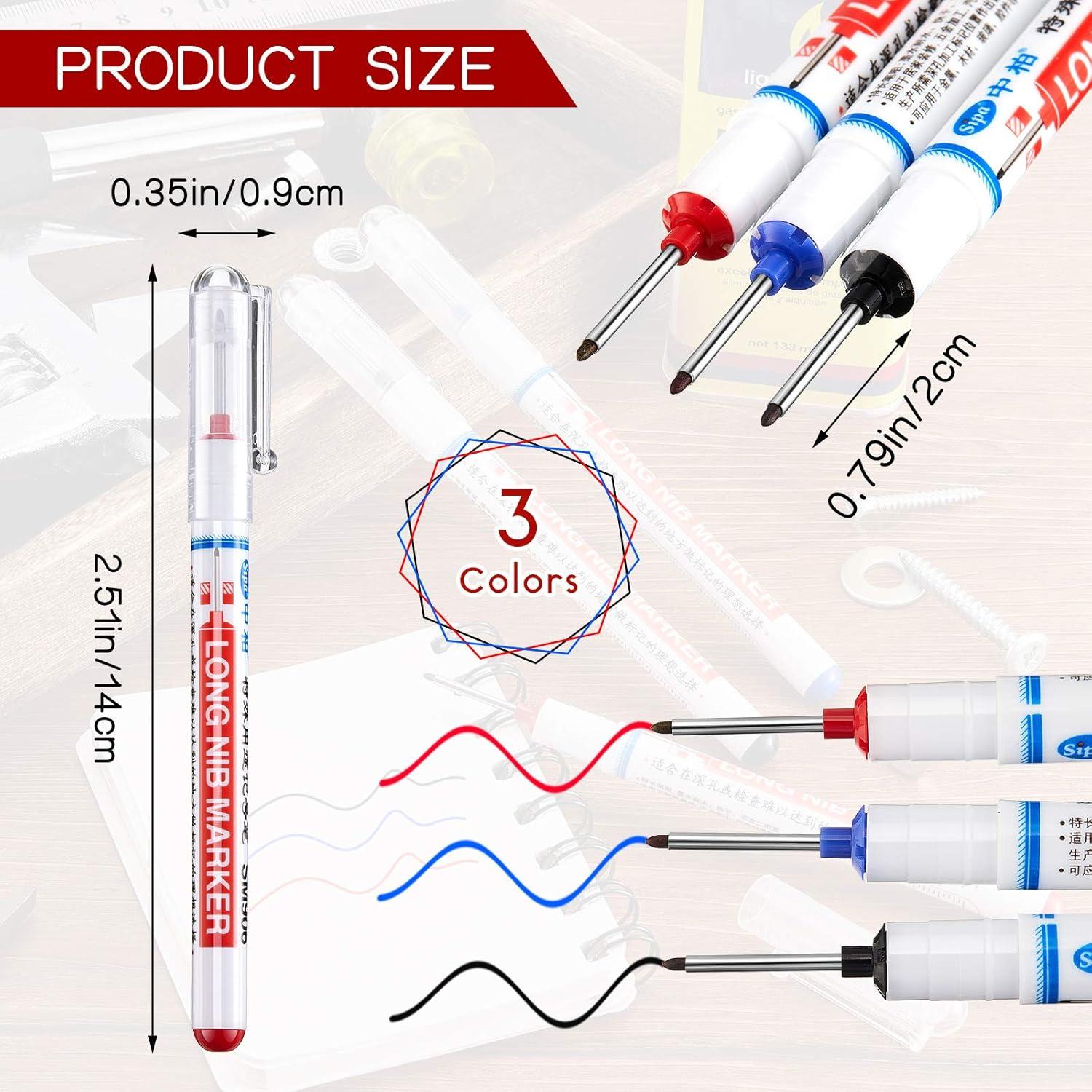 Marcadores de Agujeros Profundos Zonon - 3 Piezas, Rojo, Azul, Negro