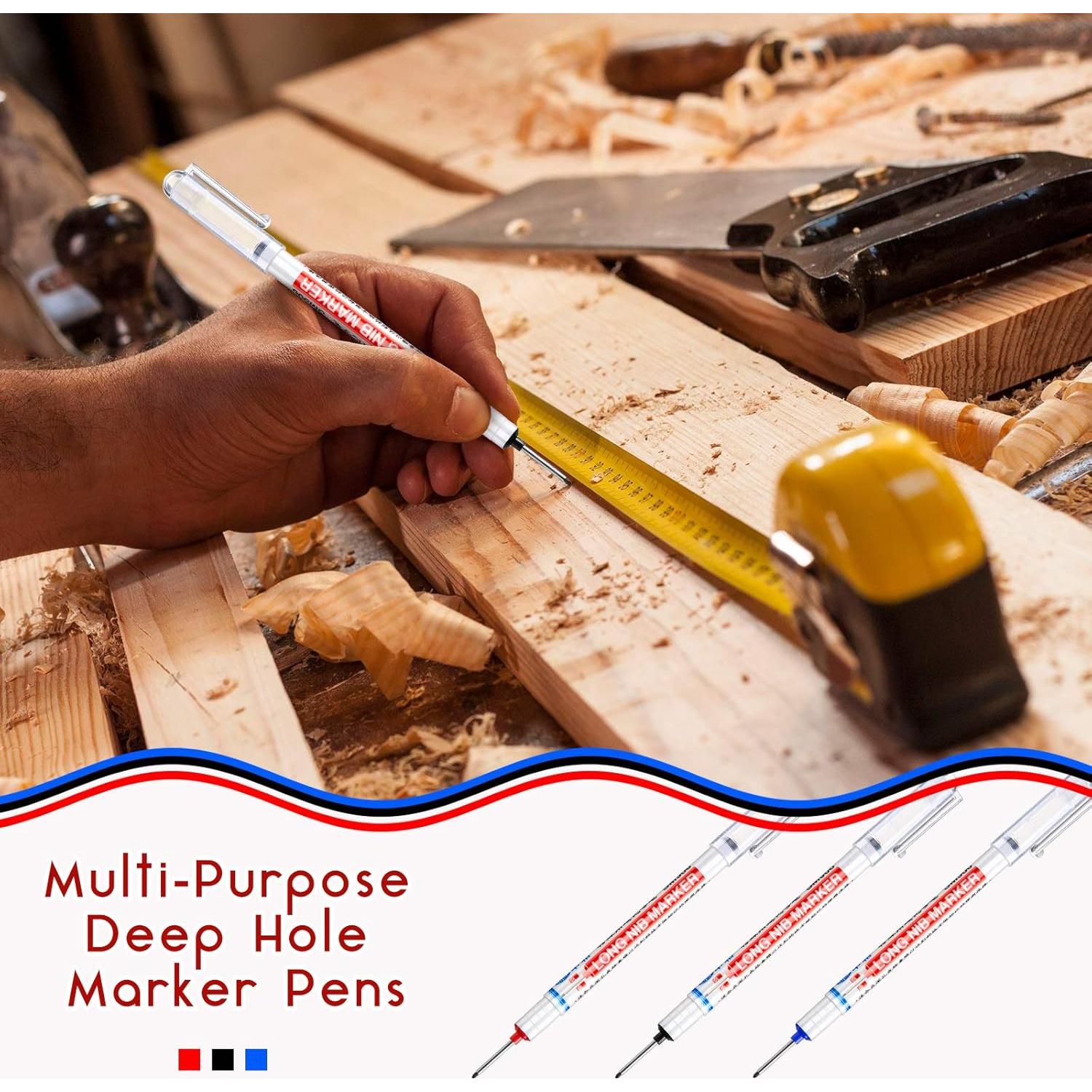 Marcadores de Agujeros Profundos Zonon - 3 Piezas, Rojo, Azul, Negro