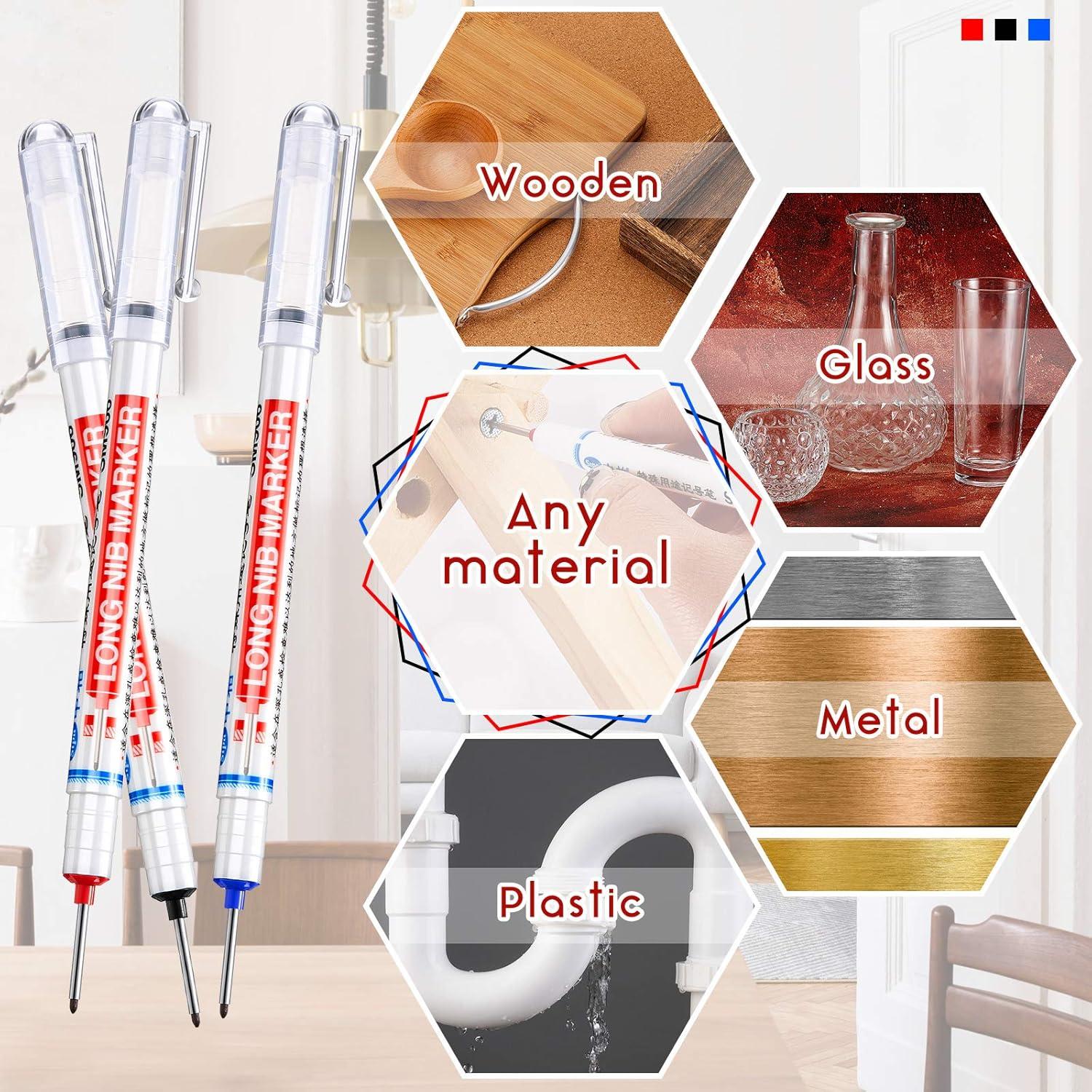 Marcadores de Agujeros Profundos Zonon - 3 Piezas, Rojo, Azul, Negro