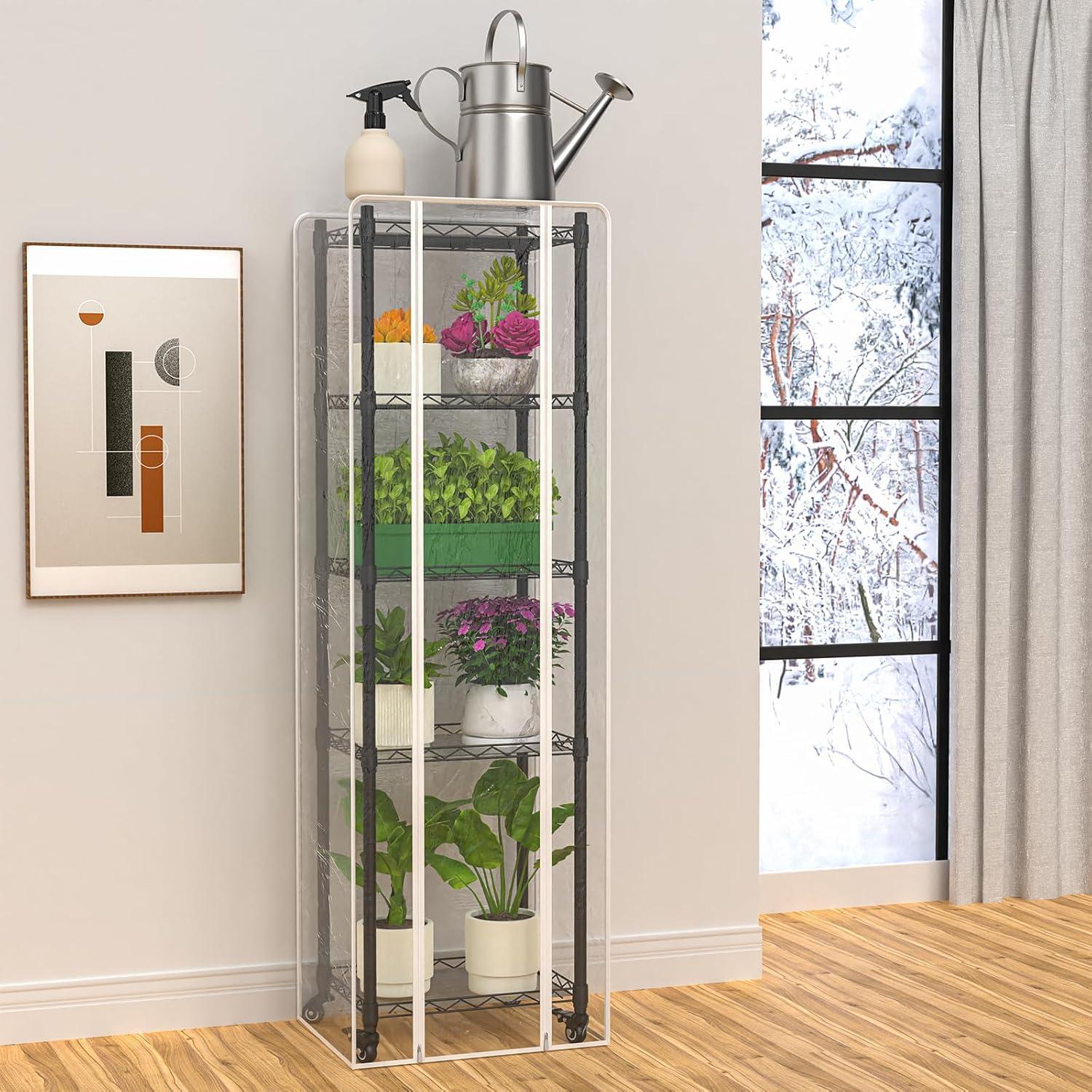 Invernadero portátil 5 estantes Sagrynfp 39.9x30x158.3 cm