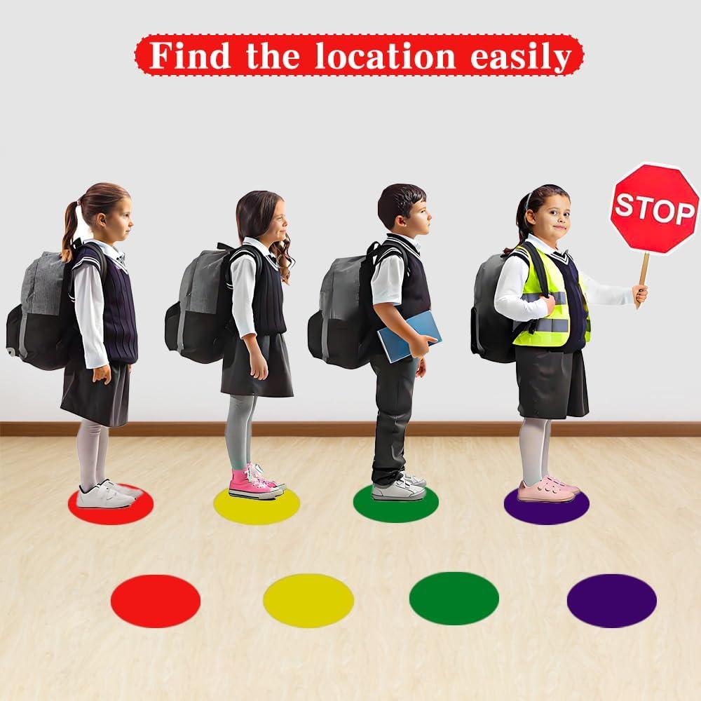 Pegatinas de Piso Multicolores Fenreen 32 PCS 15 cm