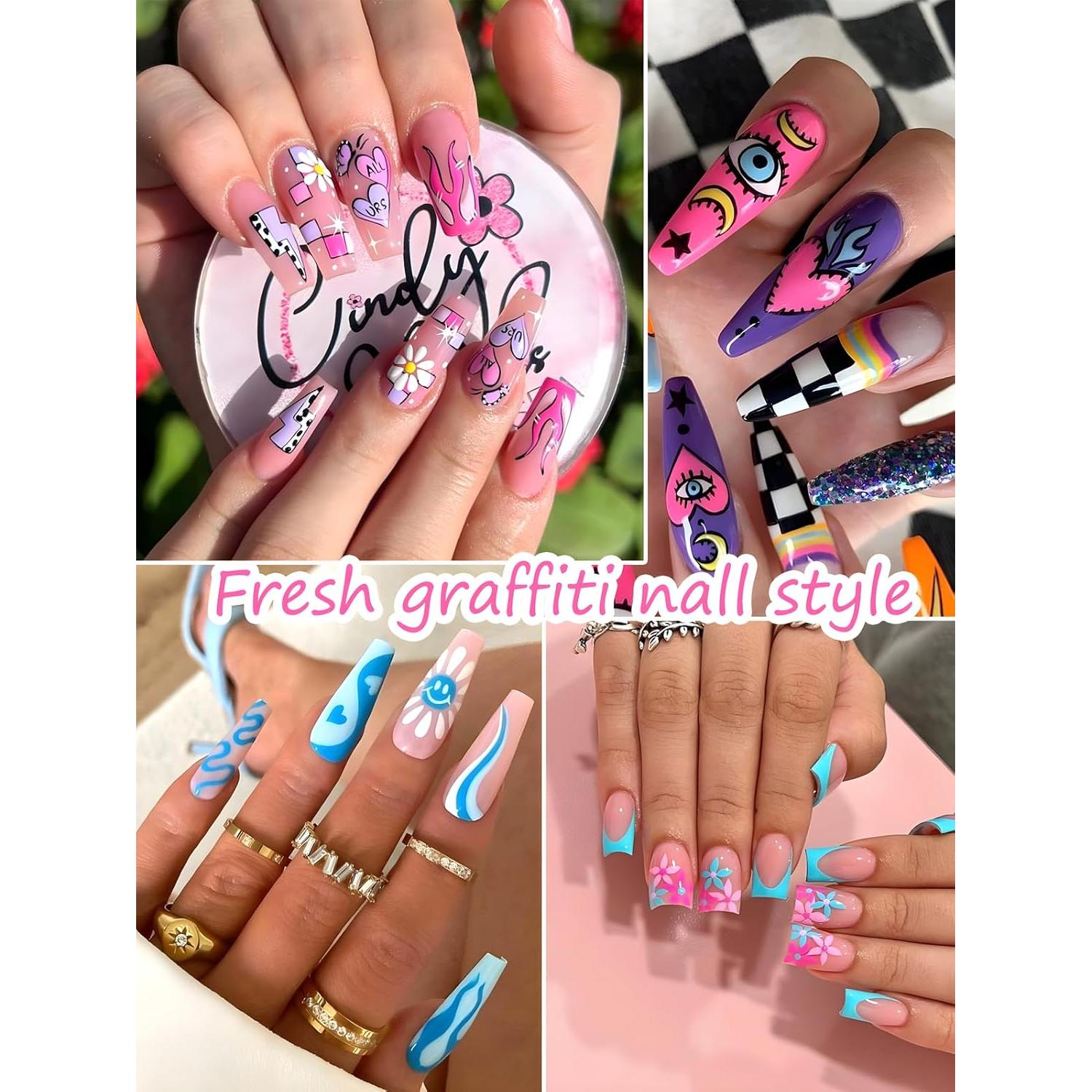 12 Lápices de Arte de Uñas Gorvalin - Secado Rápido 3D