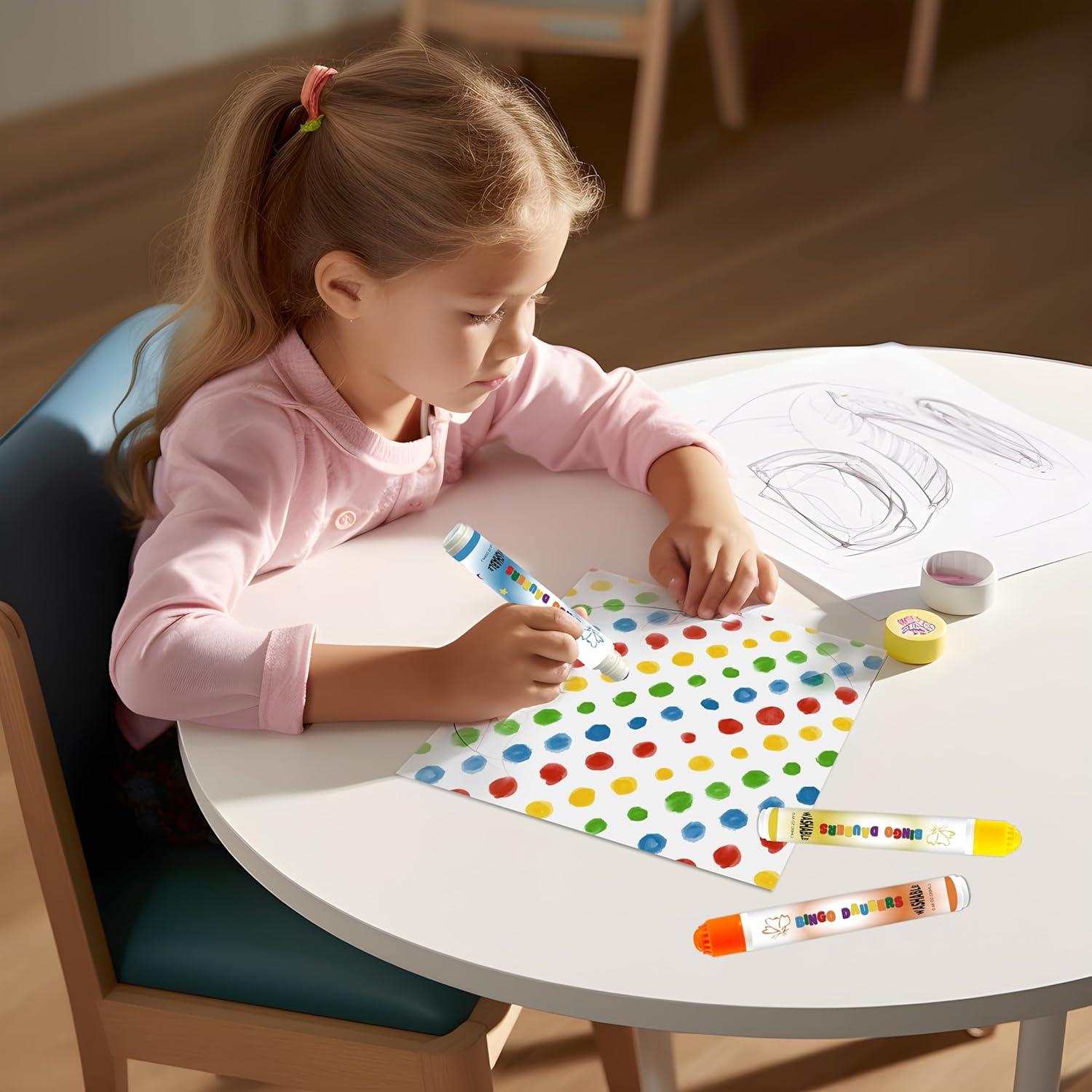 Marcadores de Puntos Bingo Blimark - 6 Colores Lavables 19.2ml