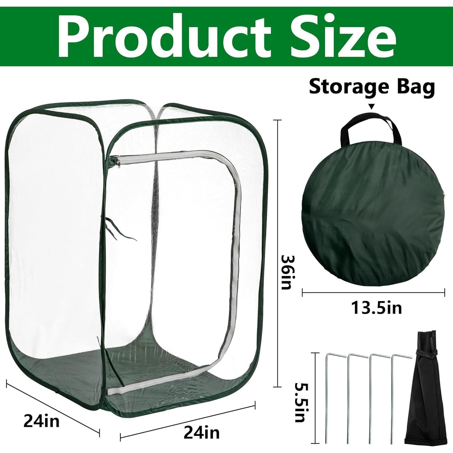 Mini Invernadero Pop Up DECOHS 61x61x91 cm PVC Transparente