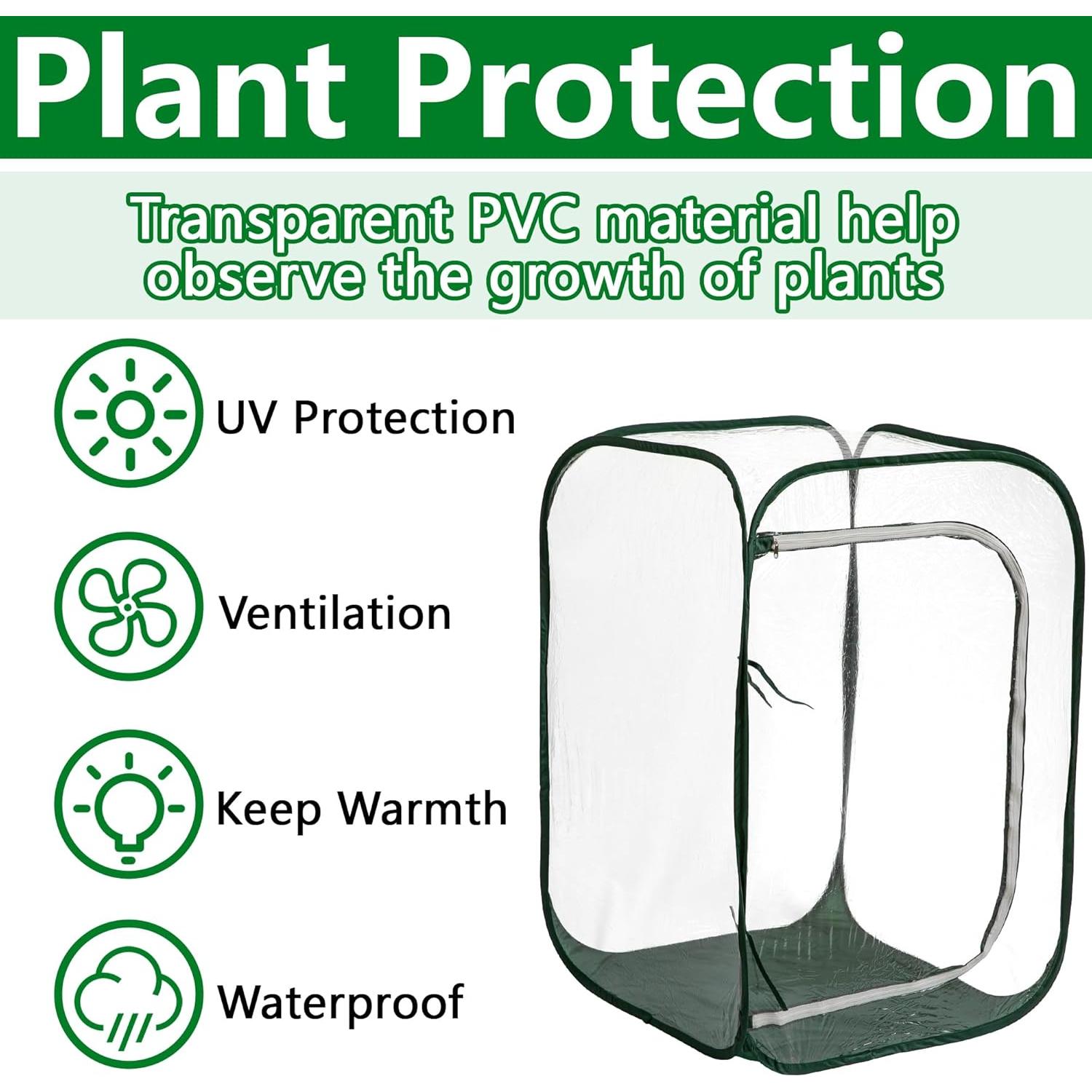 Mini Invernadero Pop Up DECOHS 61x61x91 cm PVC Transparente