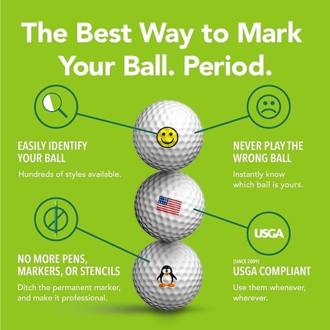 Marcadores de Pelotas de Golf Golfdotz Paraíso Tropical - 32 Unidades