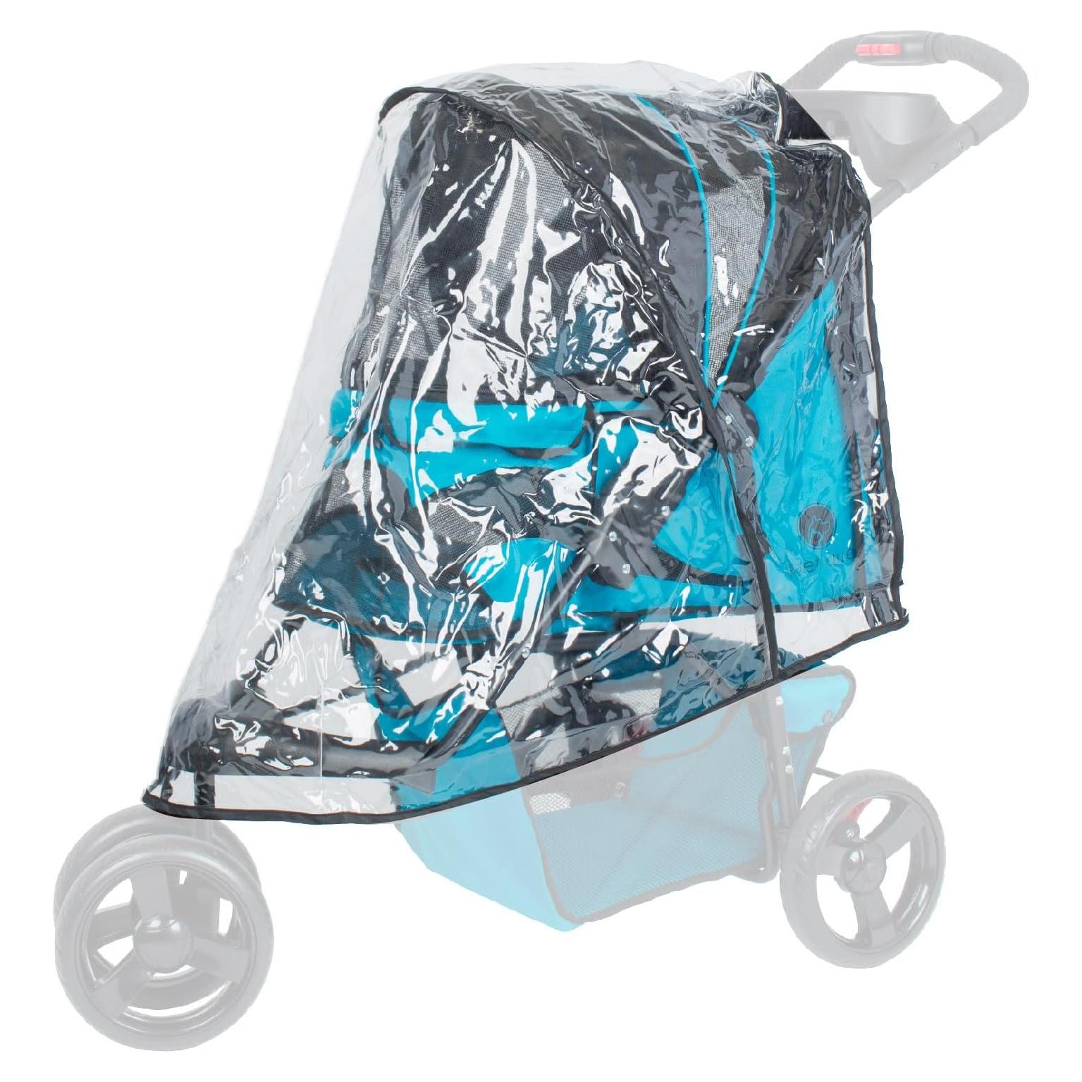 Cubierta de Lluvia Ventilada PETIQUE para Cochecitos de Mascotas