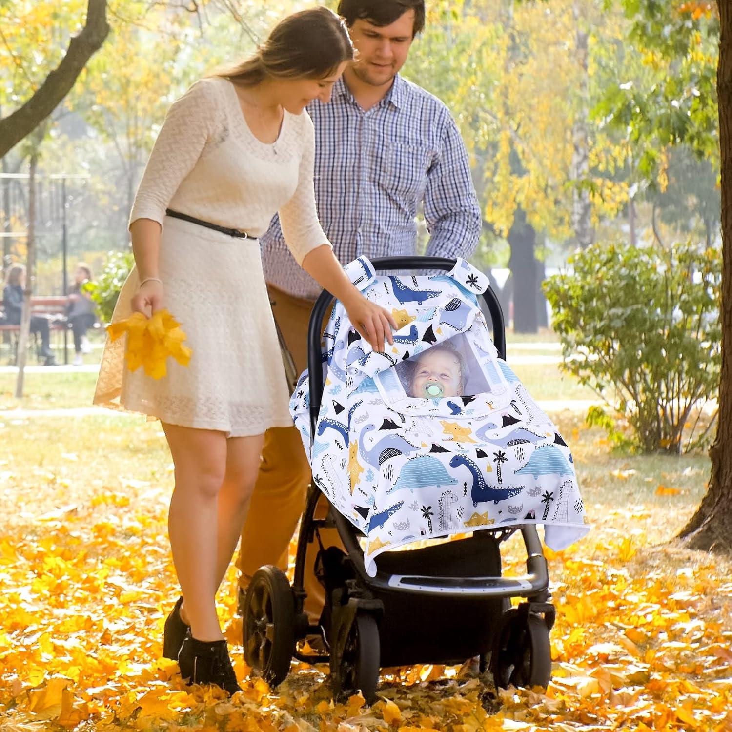 Funda de Asiento de Coche para Bebés The Kenkyo - Dinosaurio, 3 Modos