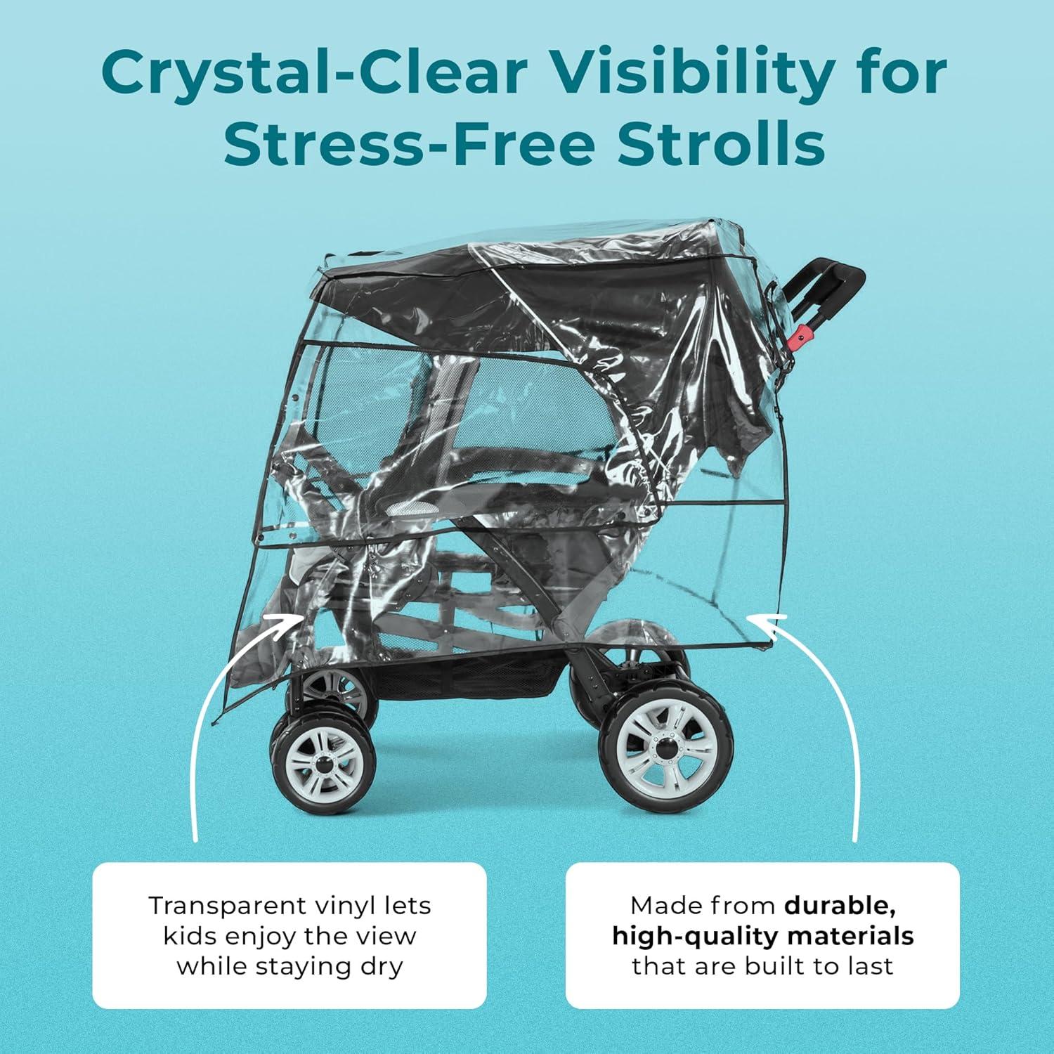 Cubierta de Lluvia para Carrito Quad Foundations - Vinilo Transparente