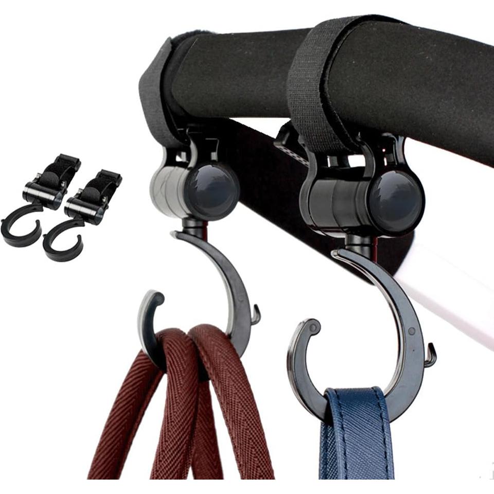 Cubierta de Lluvia para Cochecito Doble Transparente + 2 Ganchos