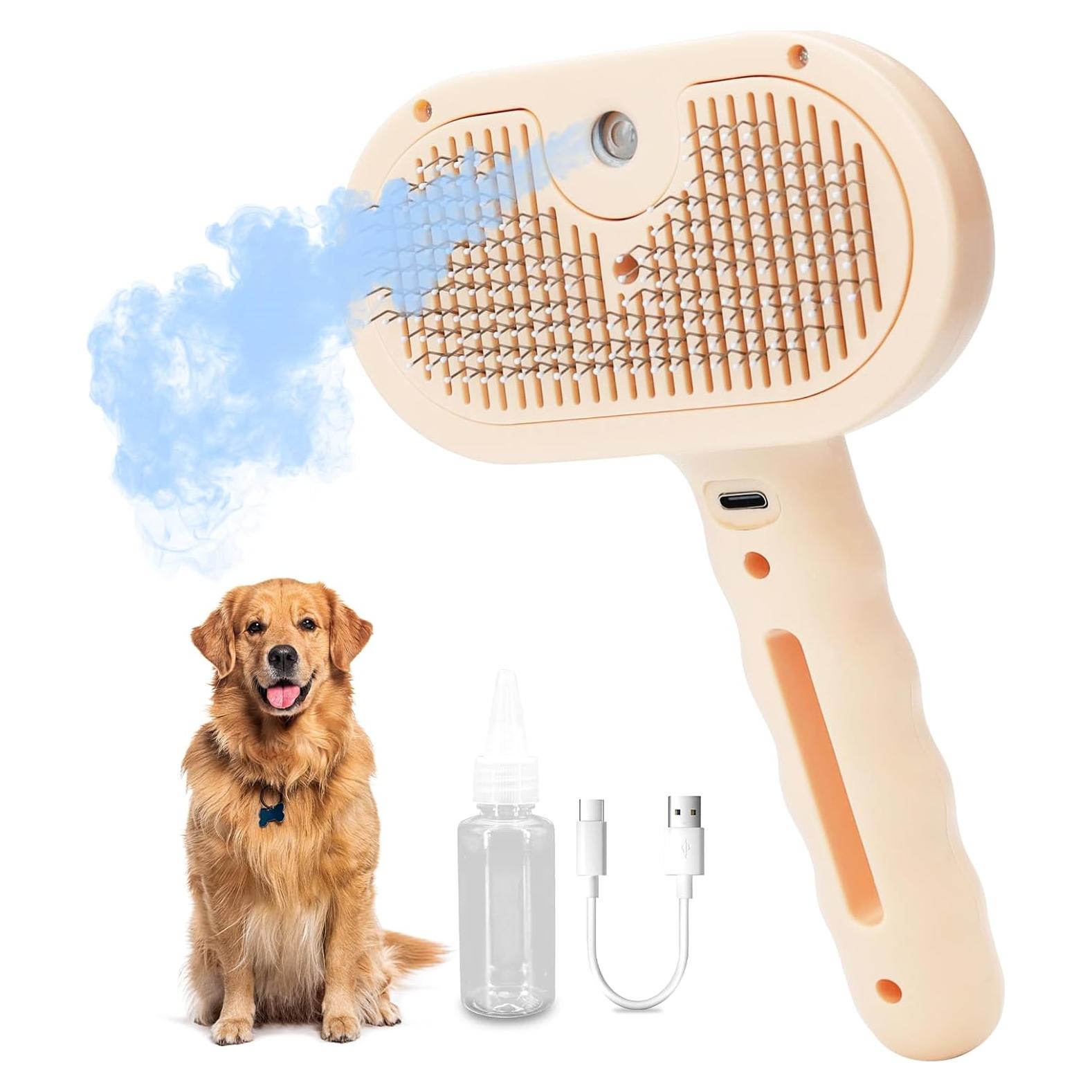Cepillo Deshedding Autolimpiante CHENJIU para Perros y Gatos