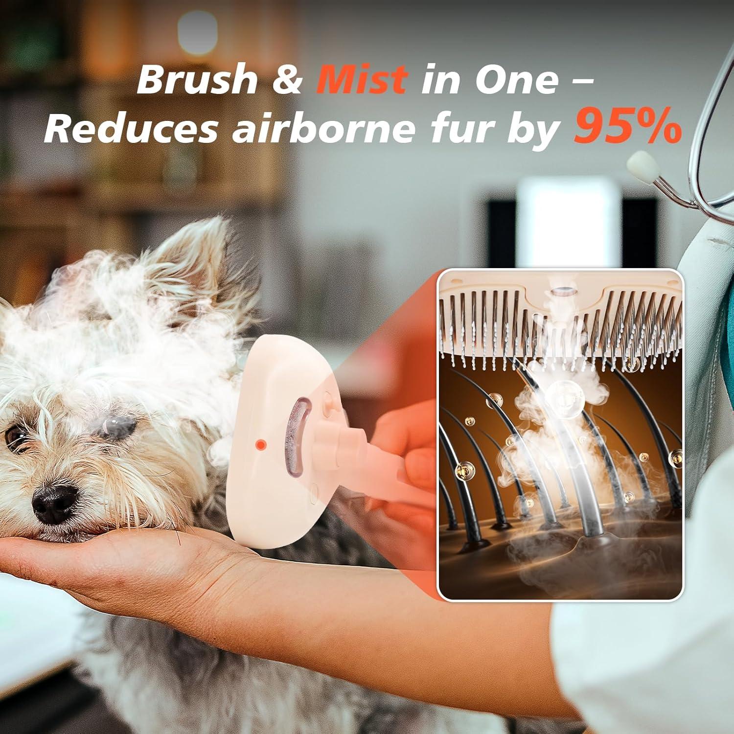 Cepillo Deshedding Autolimpiante CHENJIU para Perros y Gatos