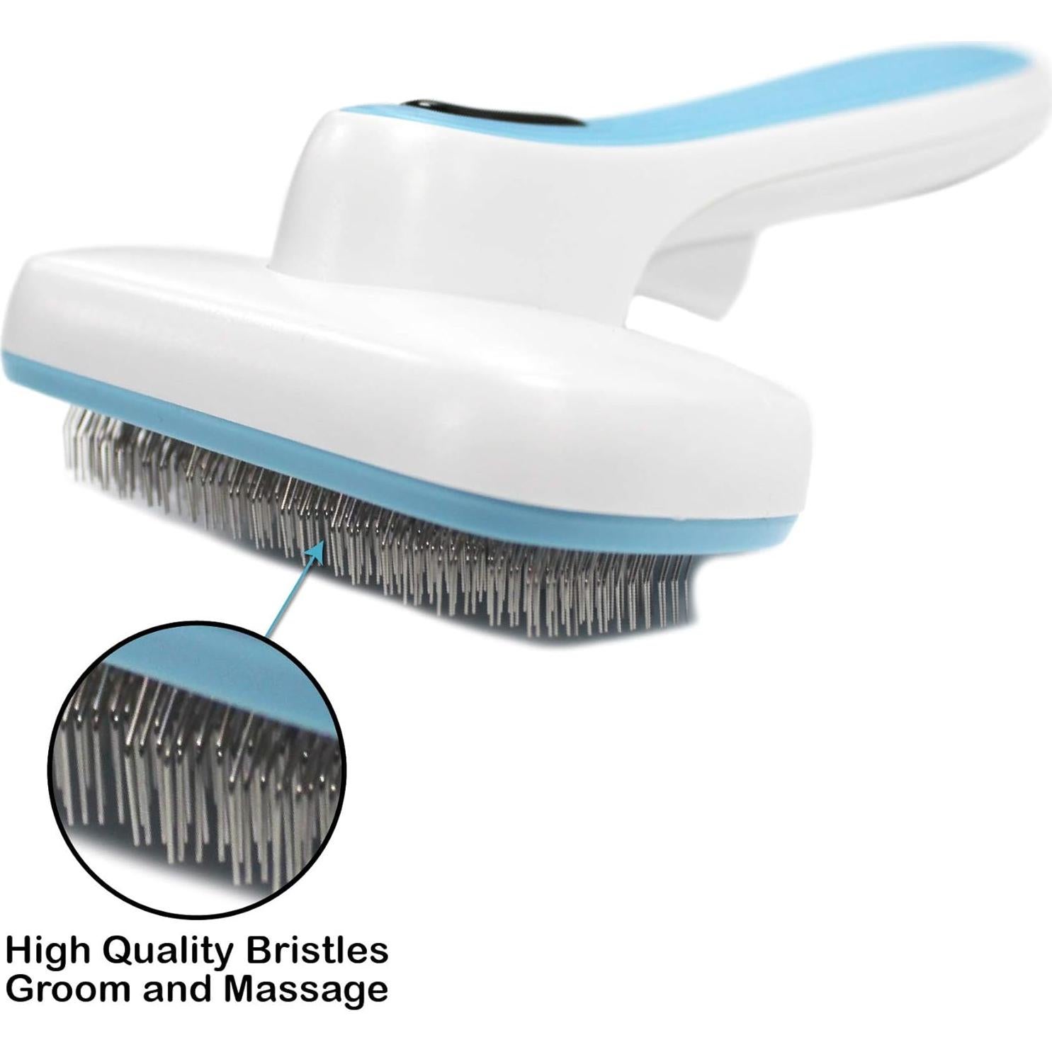 Cepillo Deshebrador Automático Pets First para Perros y Gatos