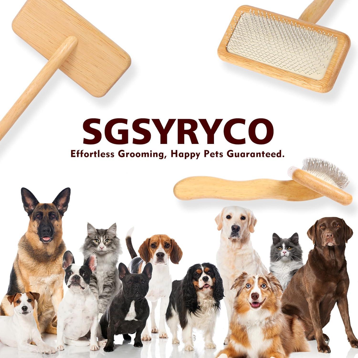 Cepillo Slicker para Perros y Gatos SGSYRYCO - Acicalamiento Efectivo